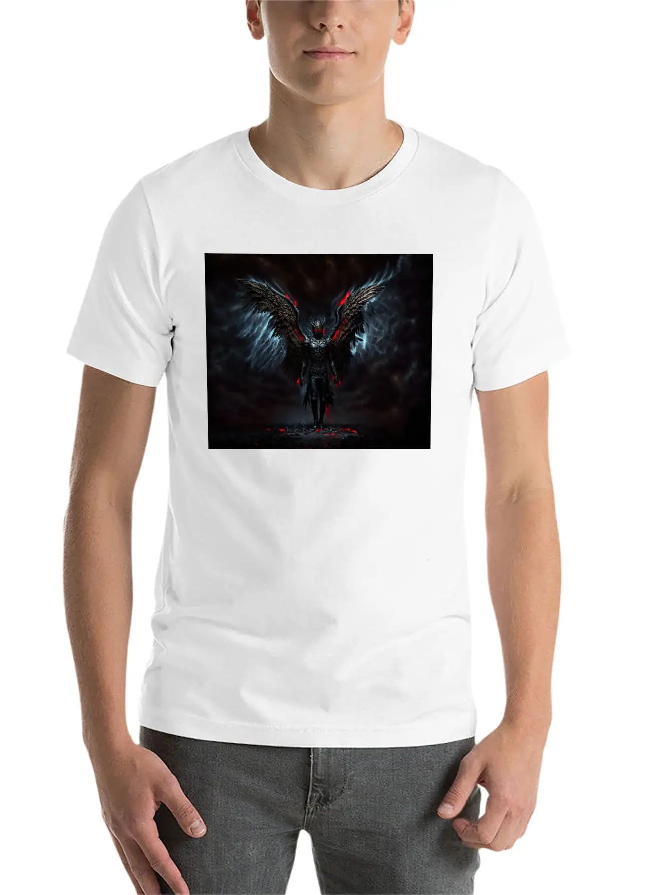 Fallen Angel Modern Fit Casual T-Shirt – Clean And Versatile Design