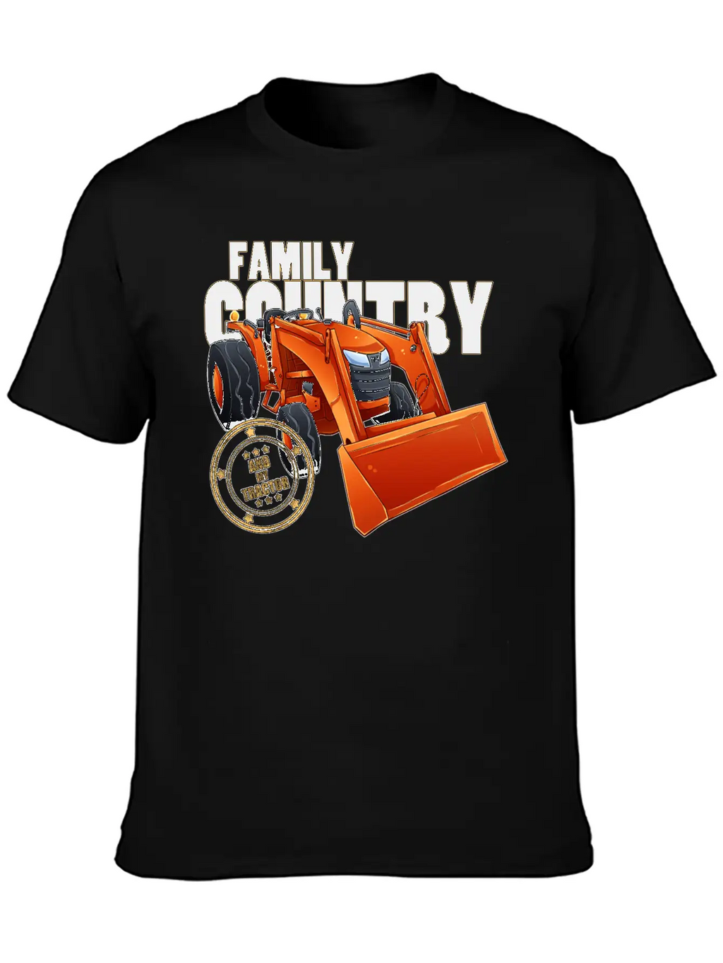 Family, Country & My Tractor Essential Cotton Tee For Daily Outfits – Unisex Style