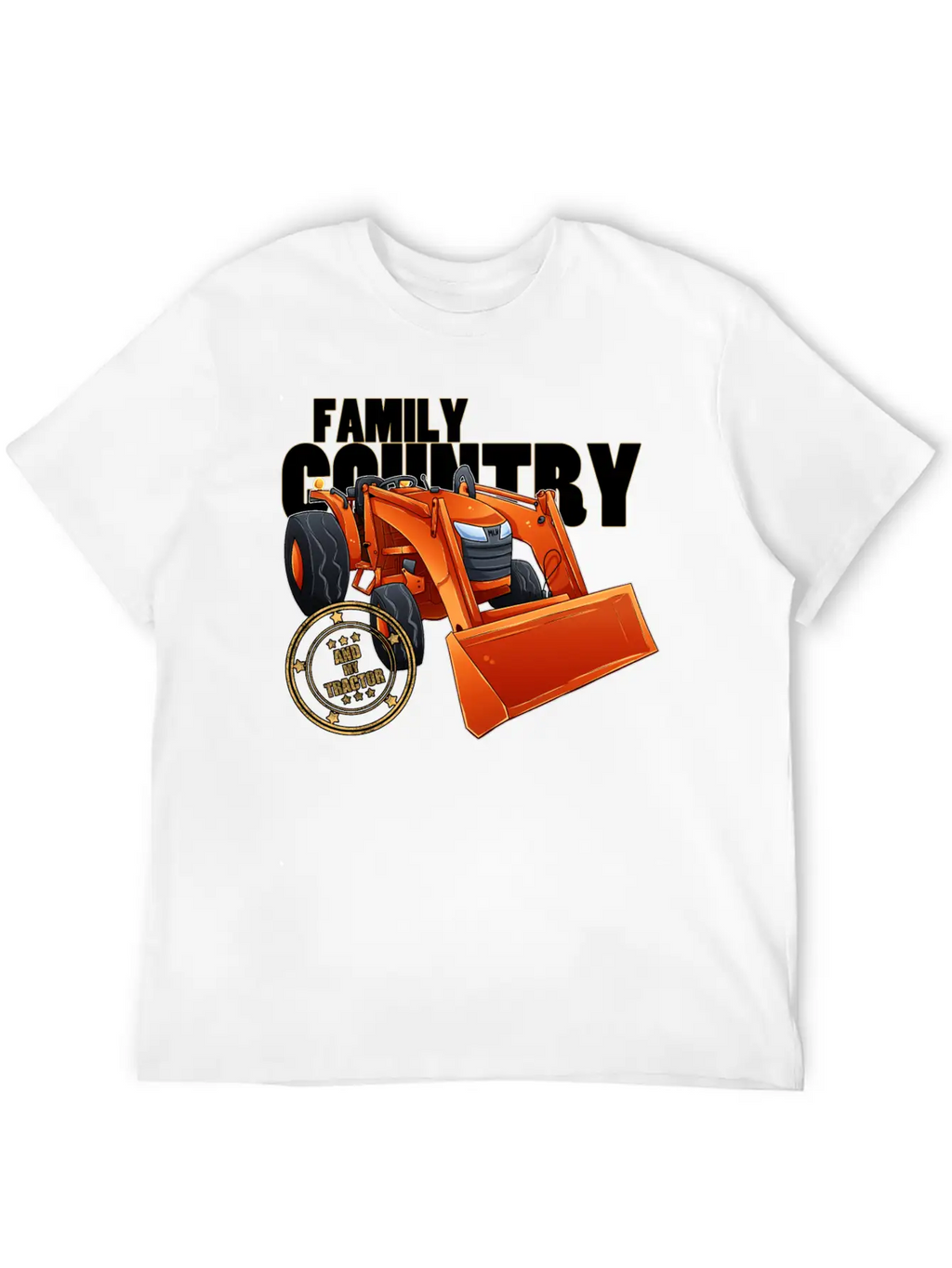 Family, Country & My Tractor Essential Cotton Tee For Daily Outfits – Unisex Style