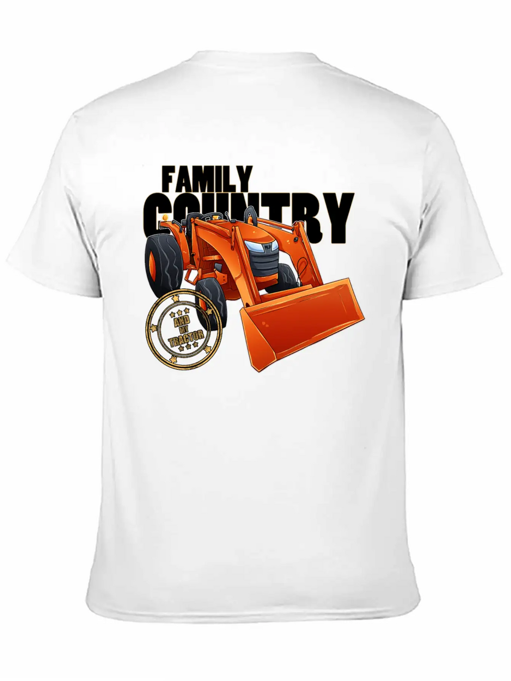 Family, Country & My Tractor Essential Cotton Tee For Daily Outfits – Unisex Style