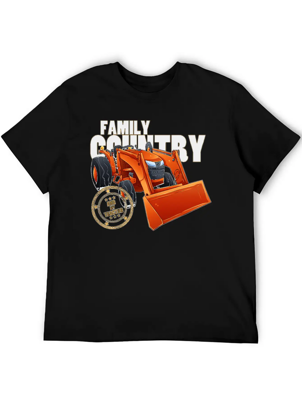 Family, Country & My Tractor Essential Cotton Tee For Daily Outfits – Unisex Style