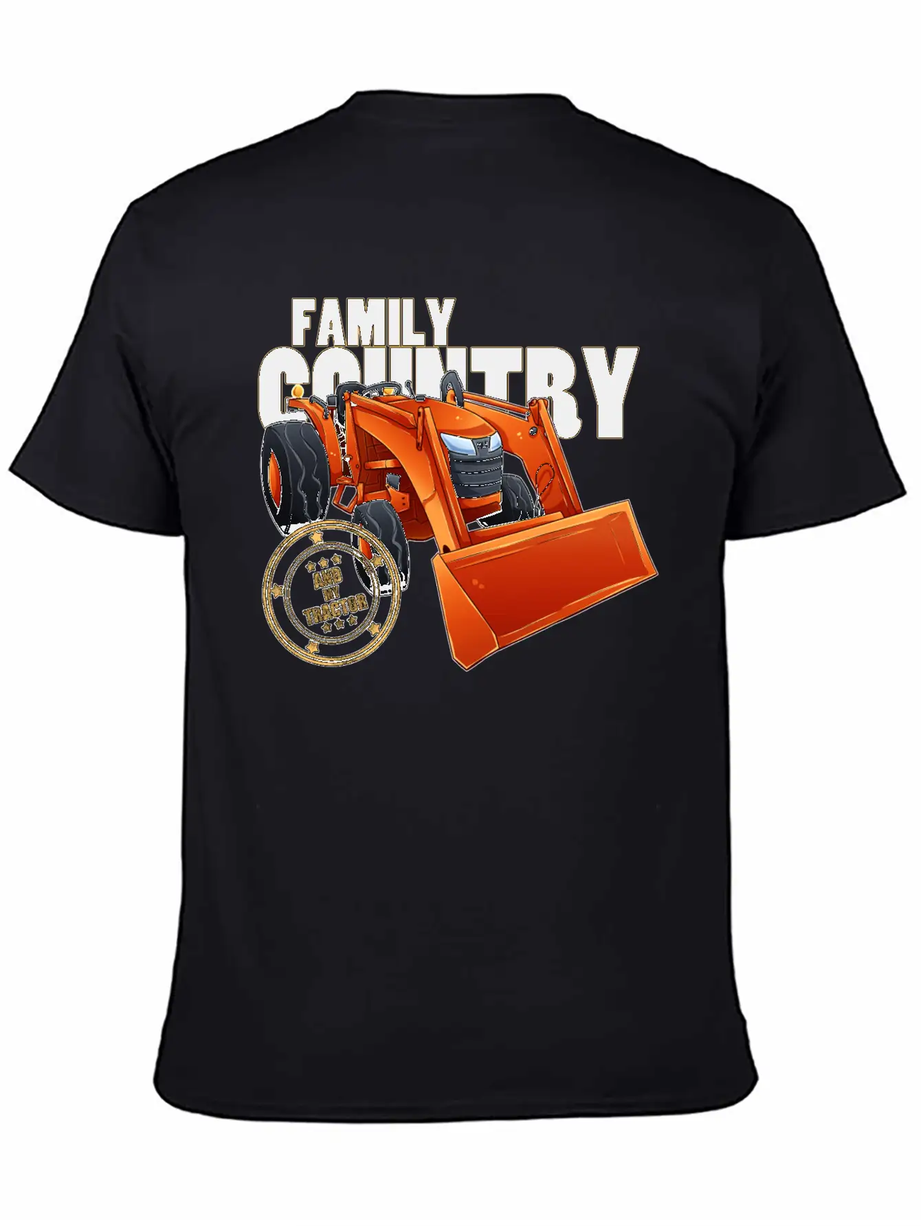 Family, Country & My Tractor Essential Cotton Tee For Daily Outfits – Unisex Style