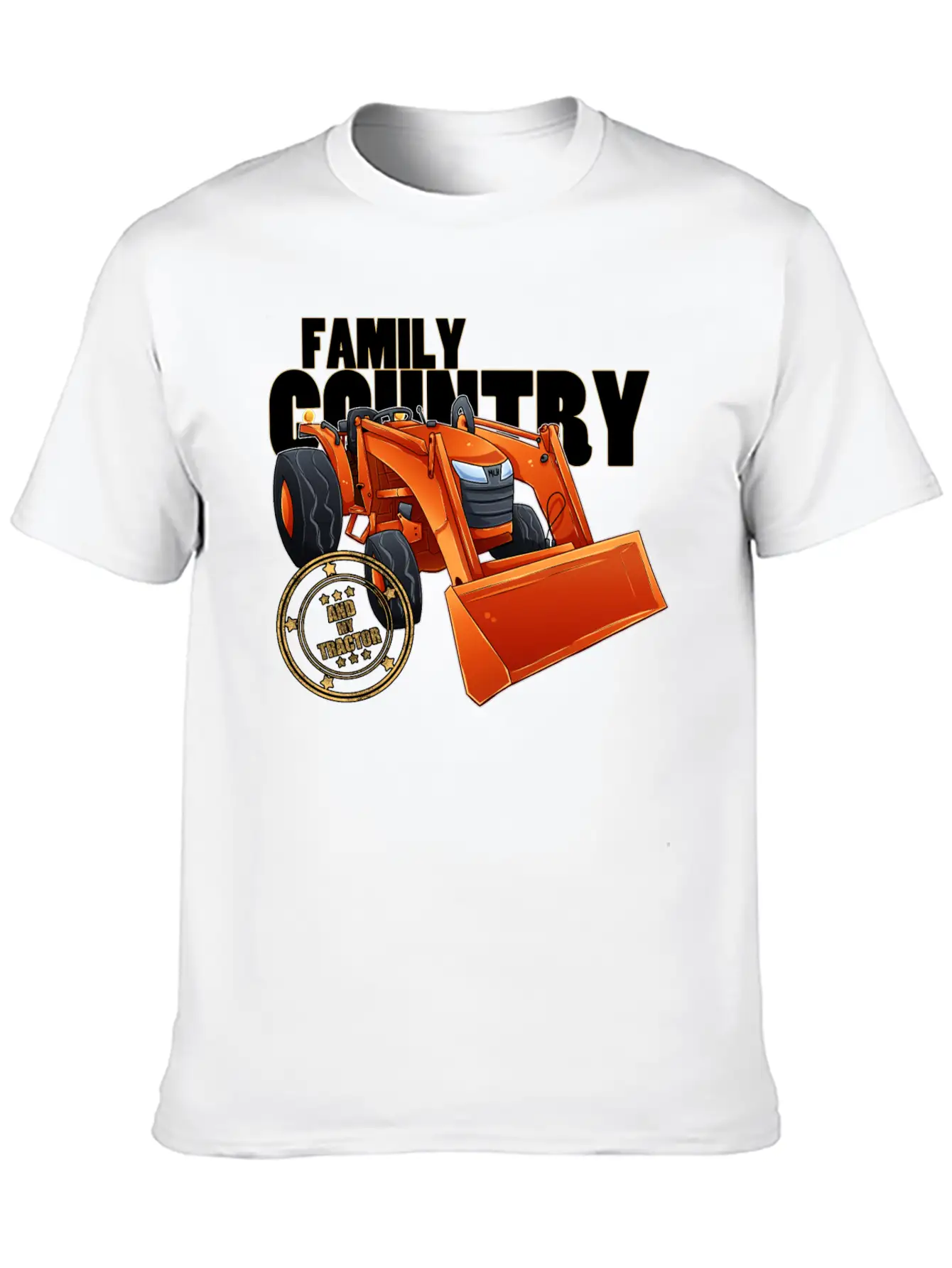Family, Country & My Tractor Essential Cotton Tee For Daily Outfits – Unisex Style