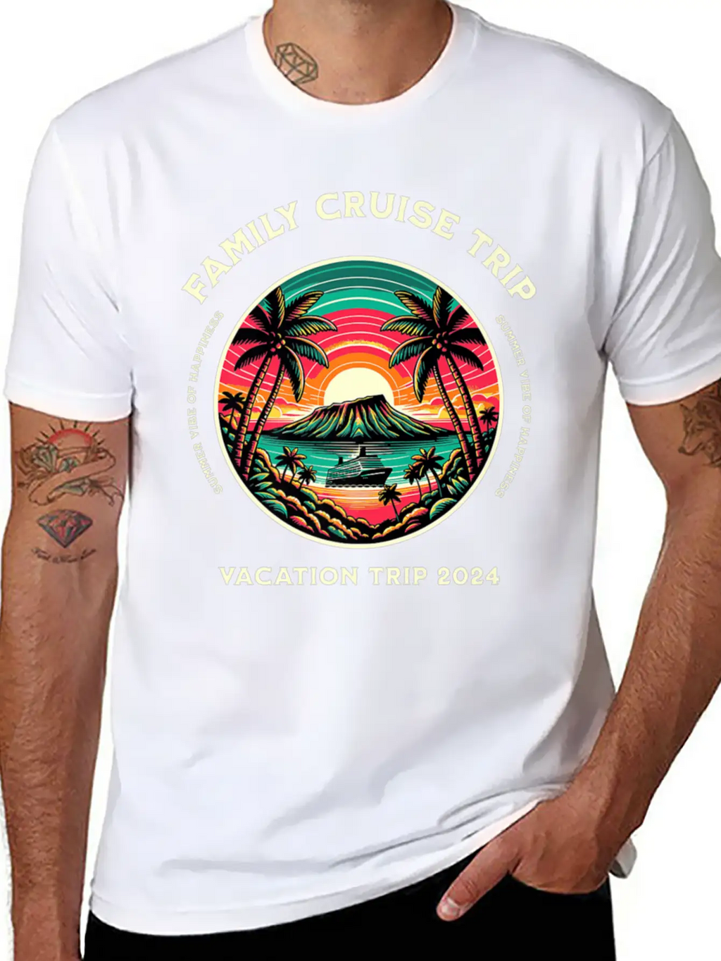 Family Cruise Ship Vacation Trip Modern Fit Casual T-Shirt – Clean And Versatile Design