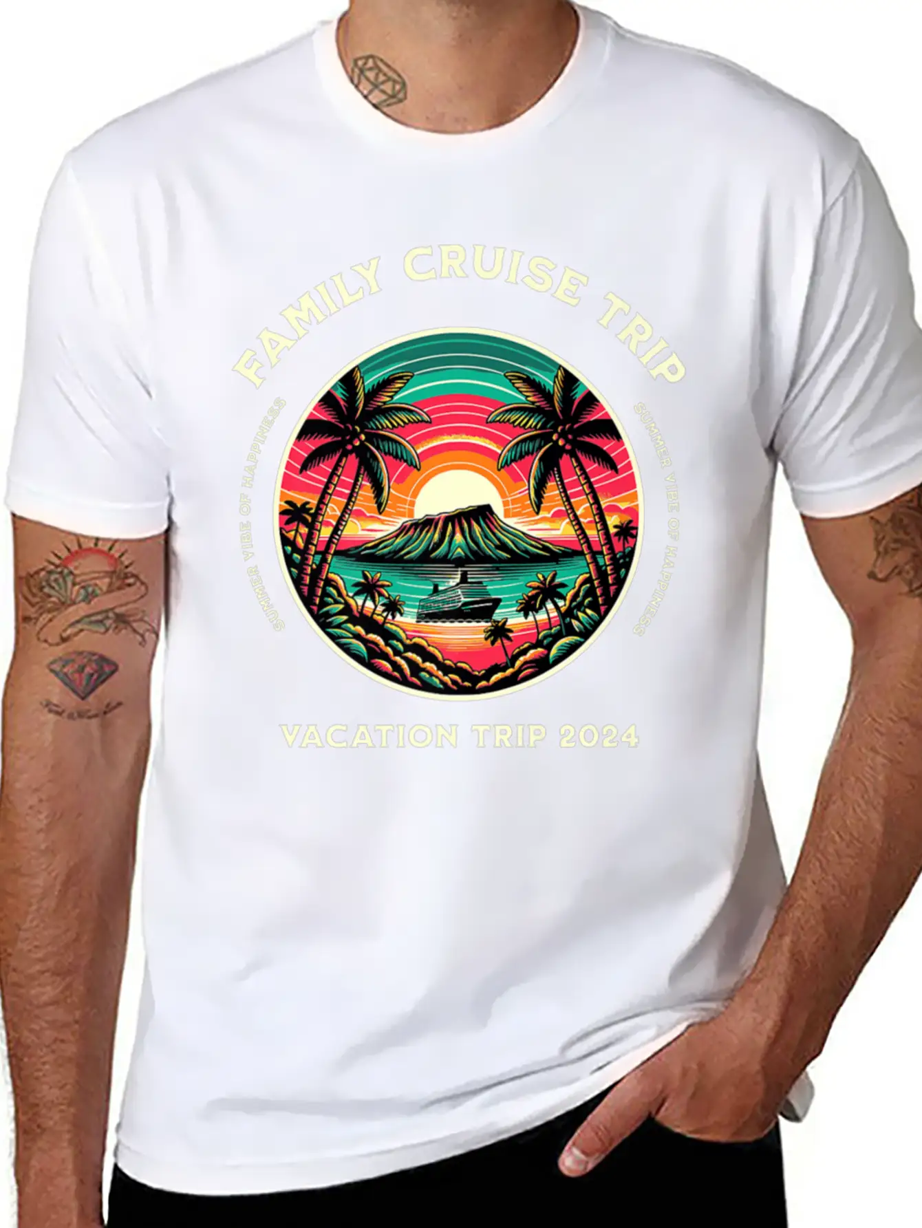 Family Cruise Ship Vacation Trip Modern Fit Casual T-Shirt – Clean And Versatile Design