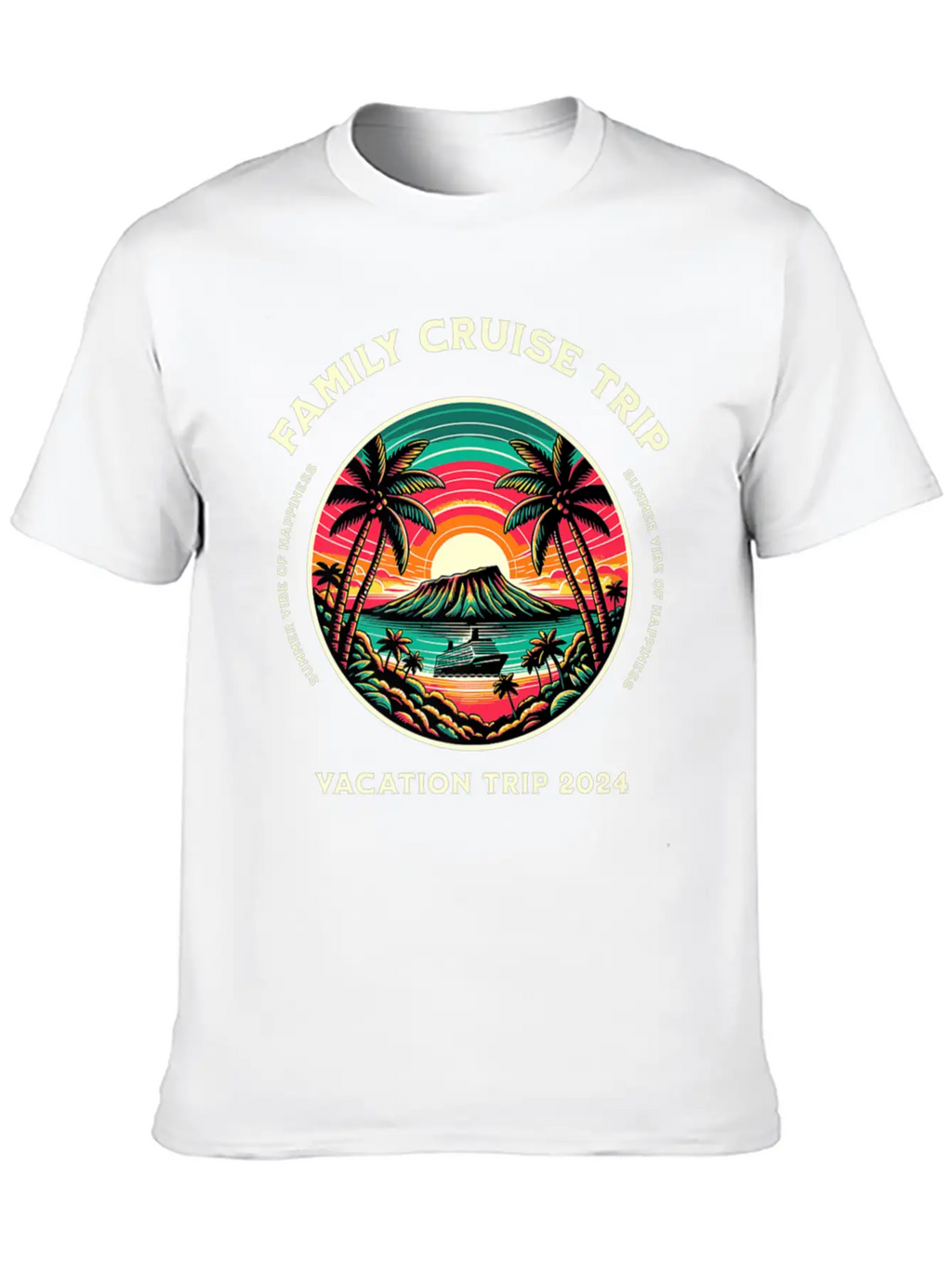 Family Cruise Ship Vacation Trip Modern Fit Casual T-Shirt – Clean And Versatile Design