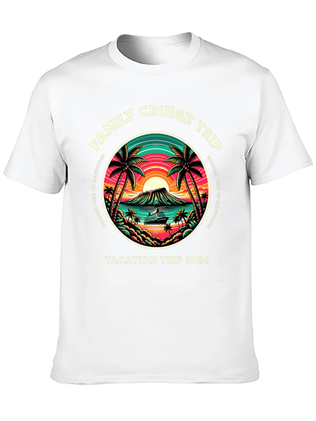 Family Cruise Ship Vacation Trip Modern Fit Casual T-Shirt – Clean And Versatile Design