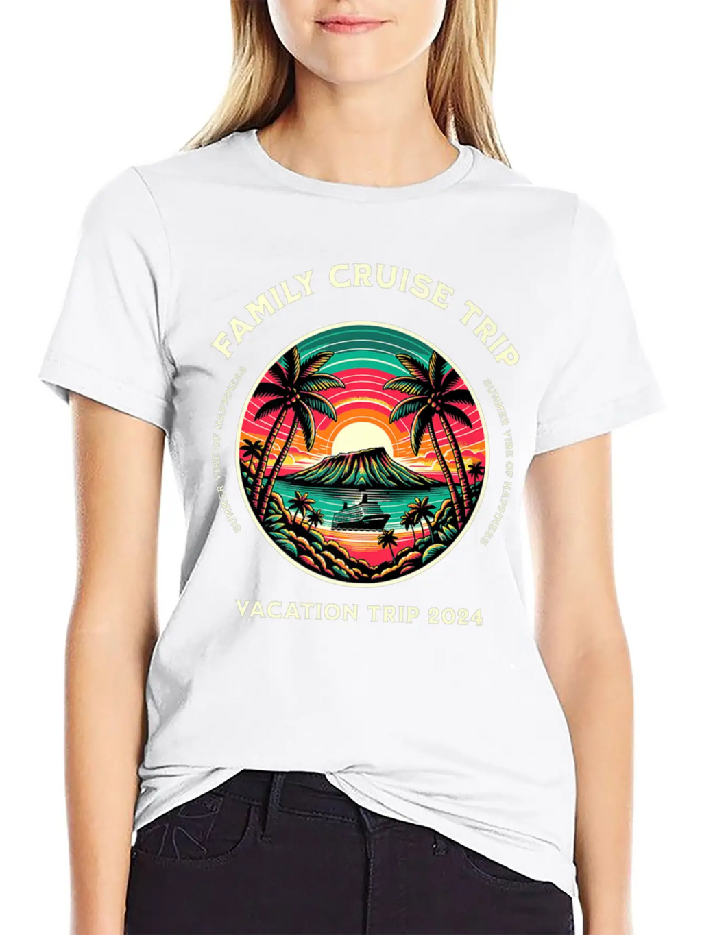Family Cruise Ship Vacation Trip Modern Fit Casual T-Shirt – Clean And Versatile Design
