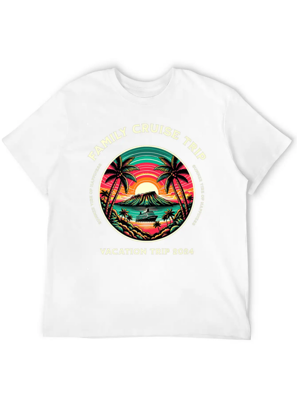 Family Cruise Ship Vacation Trip Modern Fit Casual T-Shirt – Clean And Versatile Design