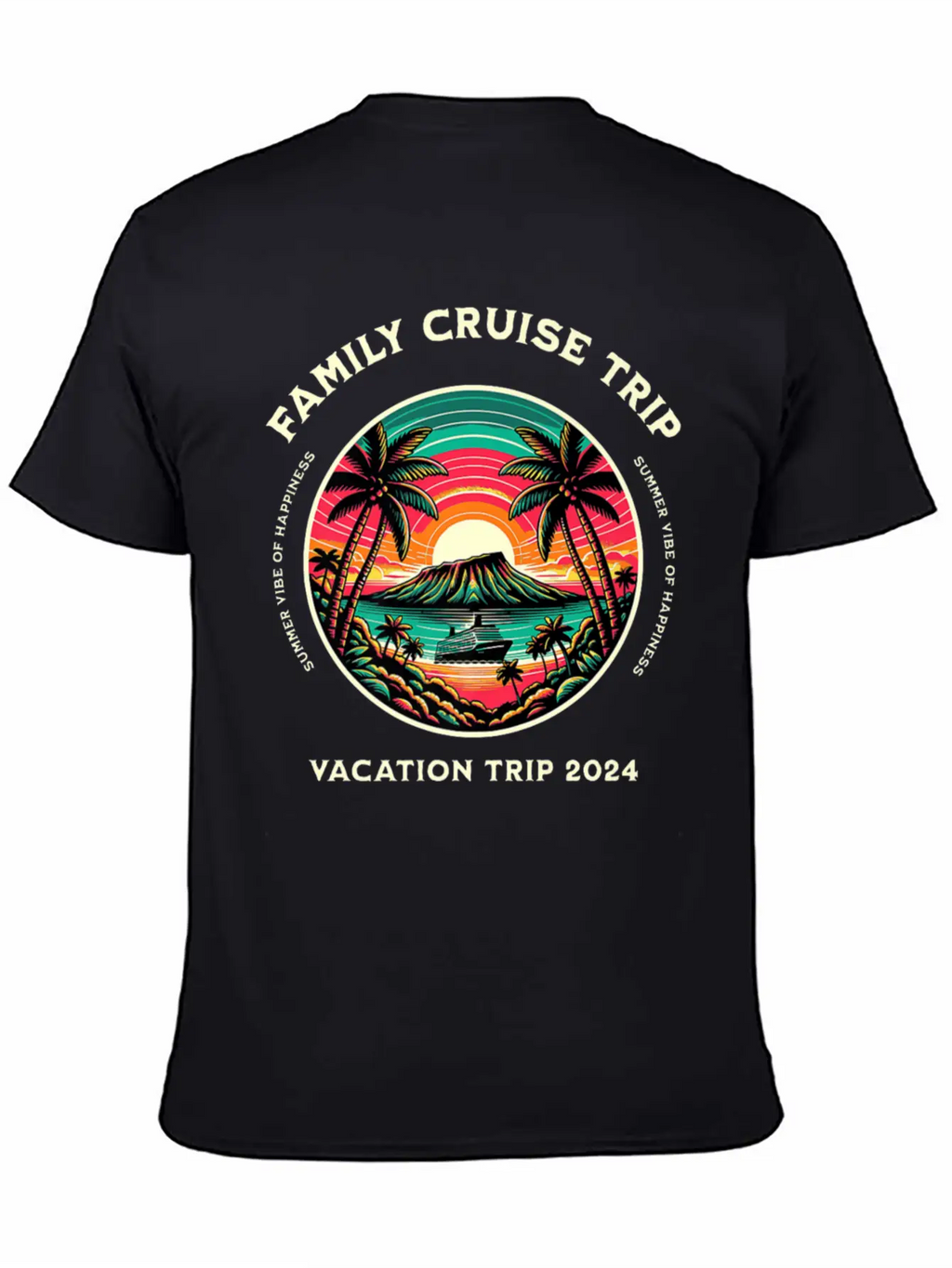 Family Cruise Ship Vacation Trip Modern Fit Casual T-Shirt – Clean And Versatile Design
