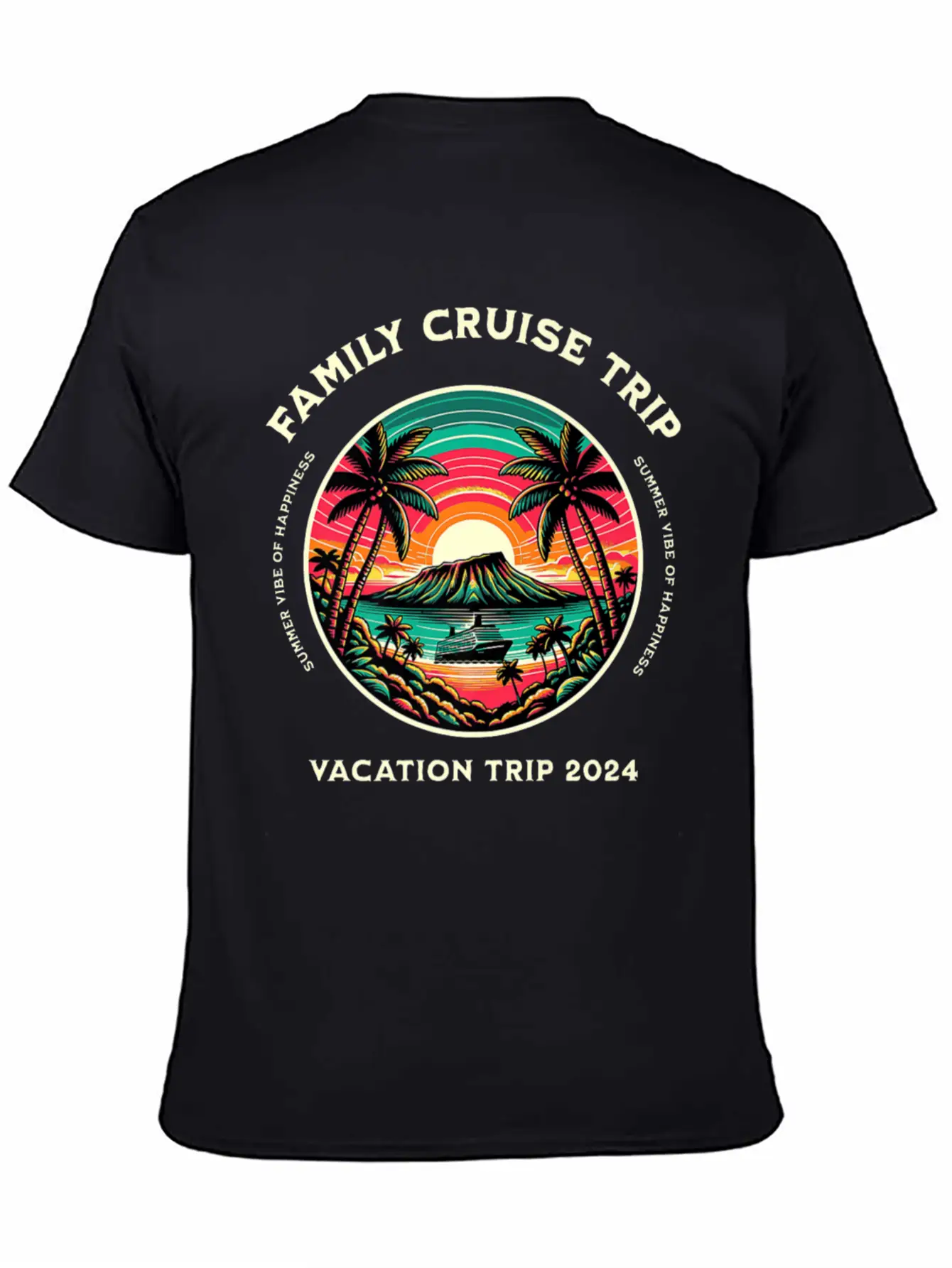 Family Cruise Ship Vacation Trip Modern Fit Casual T-Shirt – Clean And Versatile Design