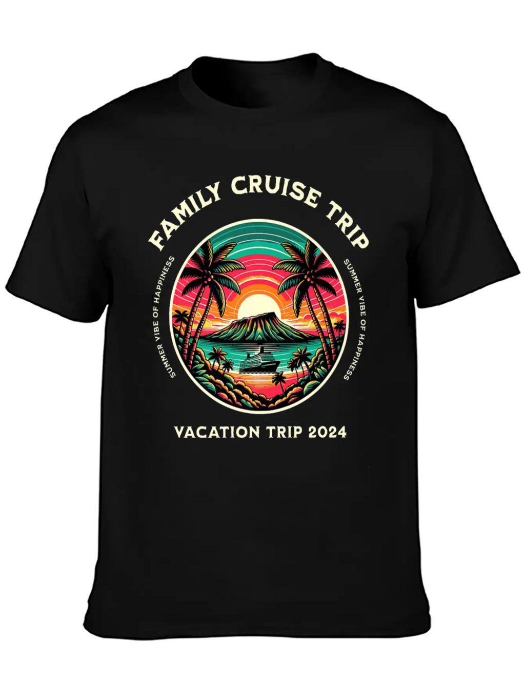 Family Cruise Ship Vacation Trip Modern Fit Casual T-Shirt – Clean And Versatile Design