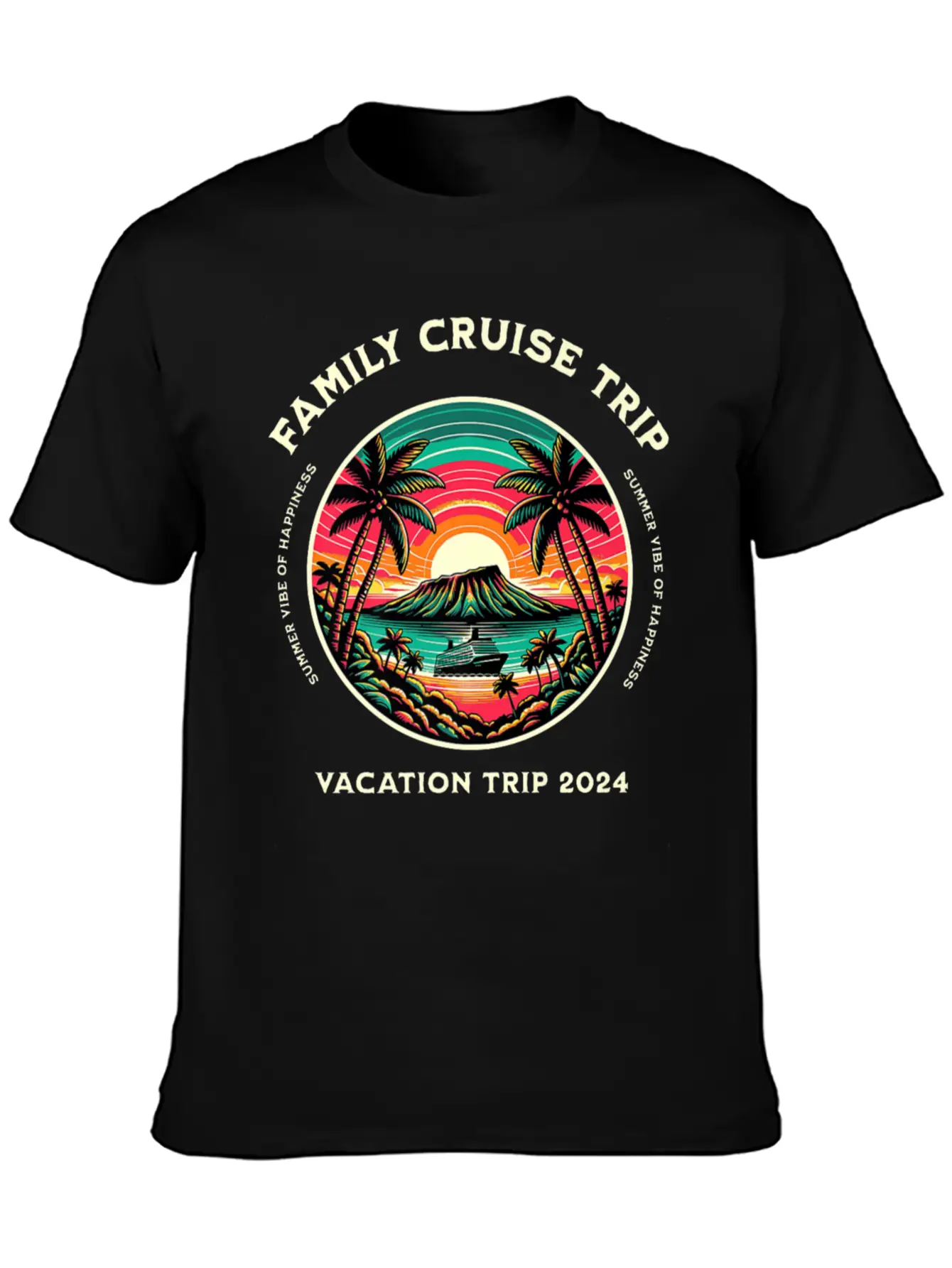 Family Cruise Ship Vacation Trip Modern Fit Casual T-Shirt – Clean And Versatile Design