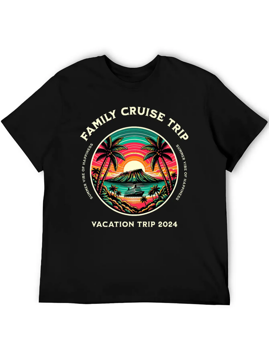 Family Cruise Ship Vacation Trip Modern Fit Casual T-Shirt – Clean And Versatile Design