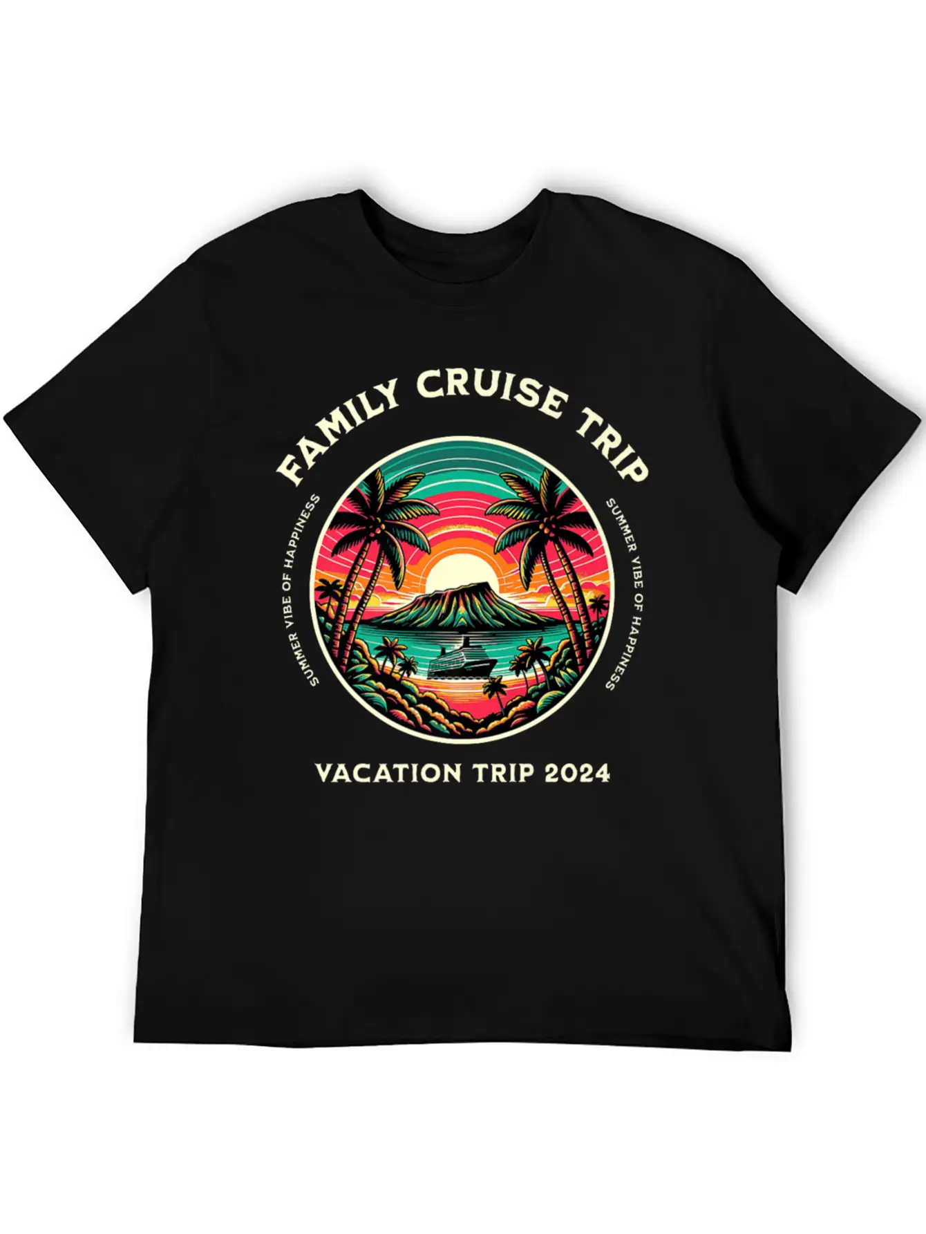 Family Cruise Ship Vacation Trip Modern Fit Casual T-Shirt – Clean And Versatile Design