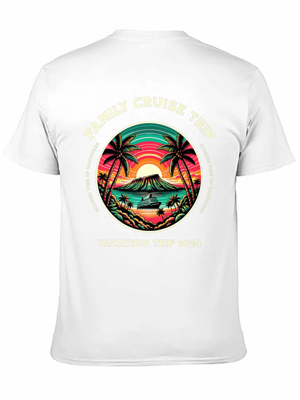 Family Cruise Ship Vacation Trip Modern Fit Casual T-Shirt – Clean And Versatile Design