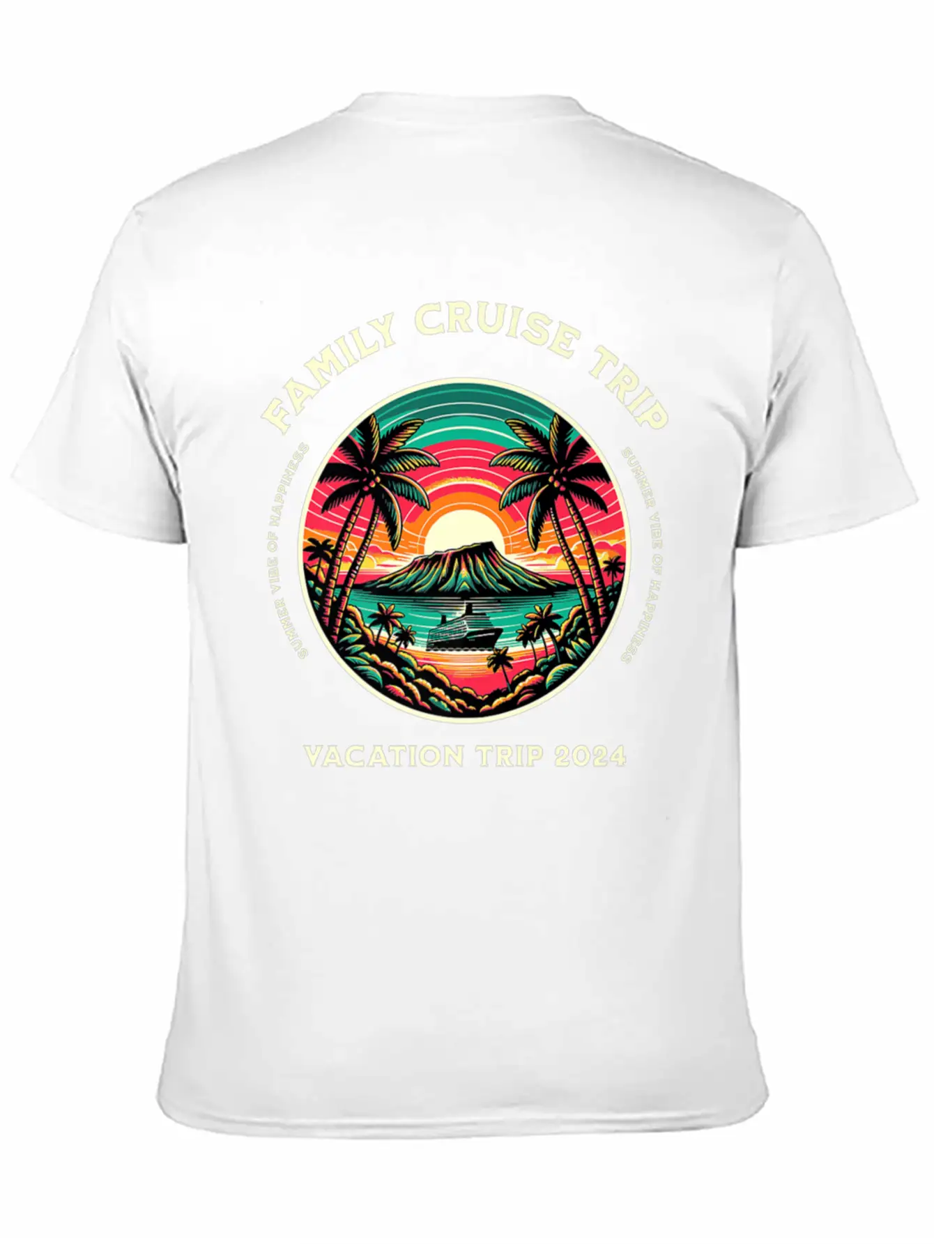 Family Cruise Ship Vacation Trip Modern Fit Casual T-Shirt – Clean And Versatile Design