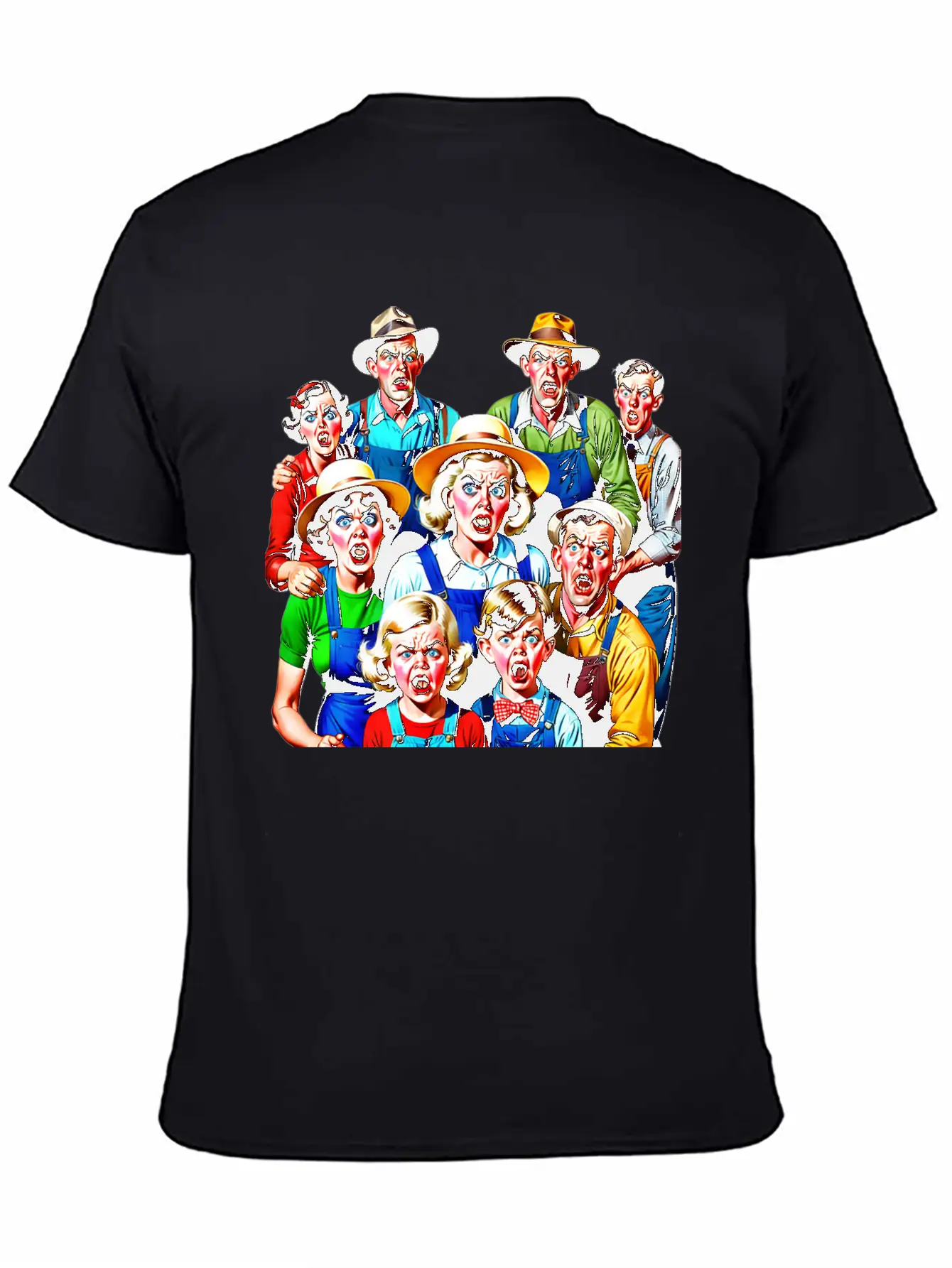 Family Of Stressed People From The Countryside Timeless Short Sleeve Tee – Comfy And Minimalist Design