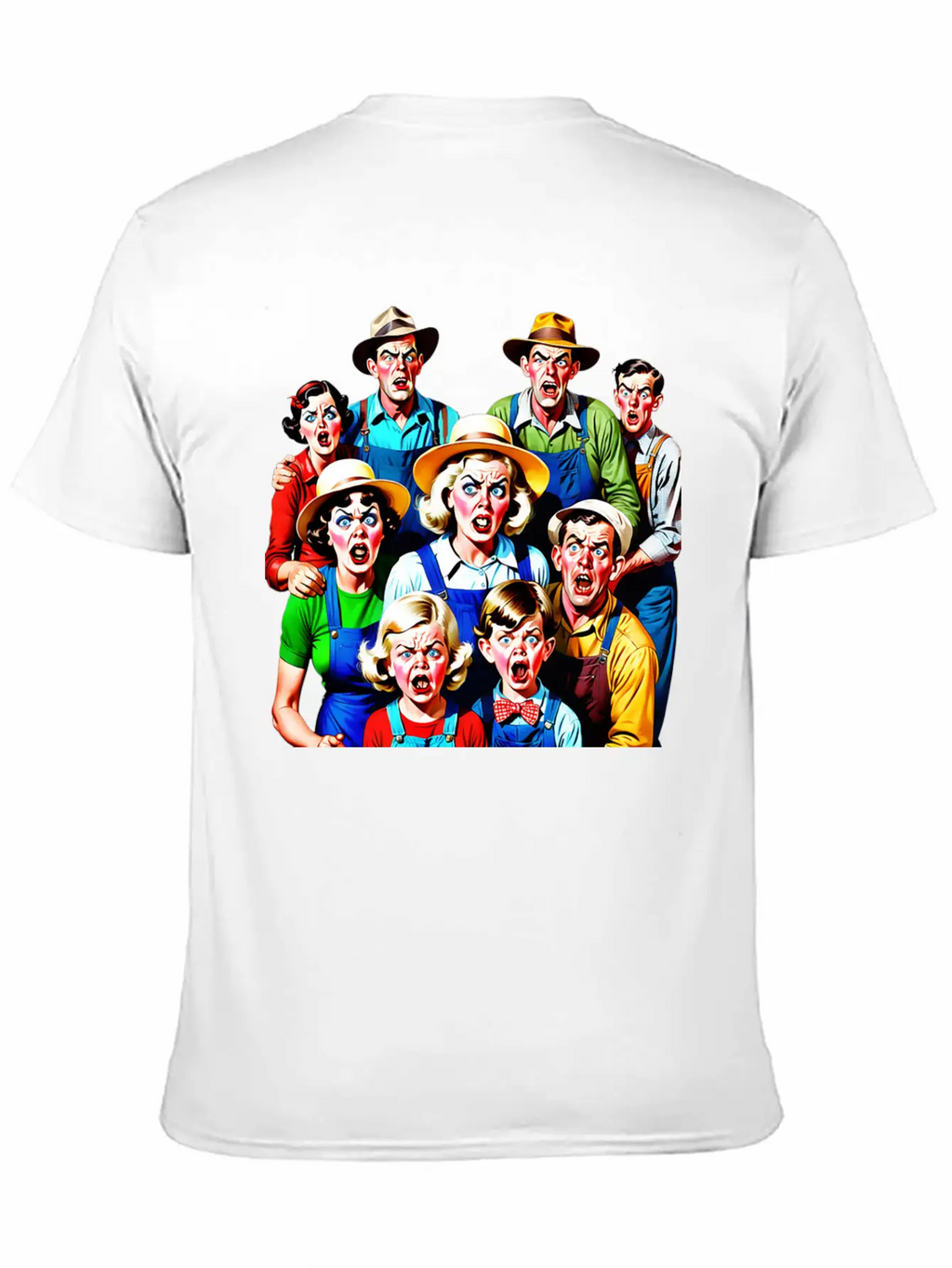 Family Of Stressed People From The Countryside Timeless Short Sleeve Tee – Comfy And Minimalist Design