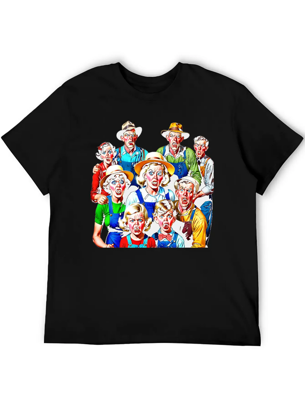 Family Of Stressed People From The Countryside Timeless Short Sleeve Tee – Comfy And Minimalist Design
