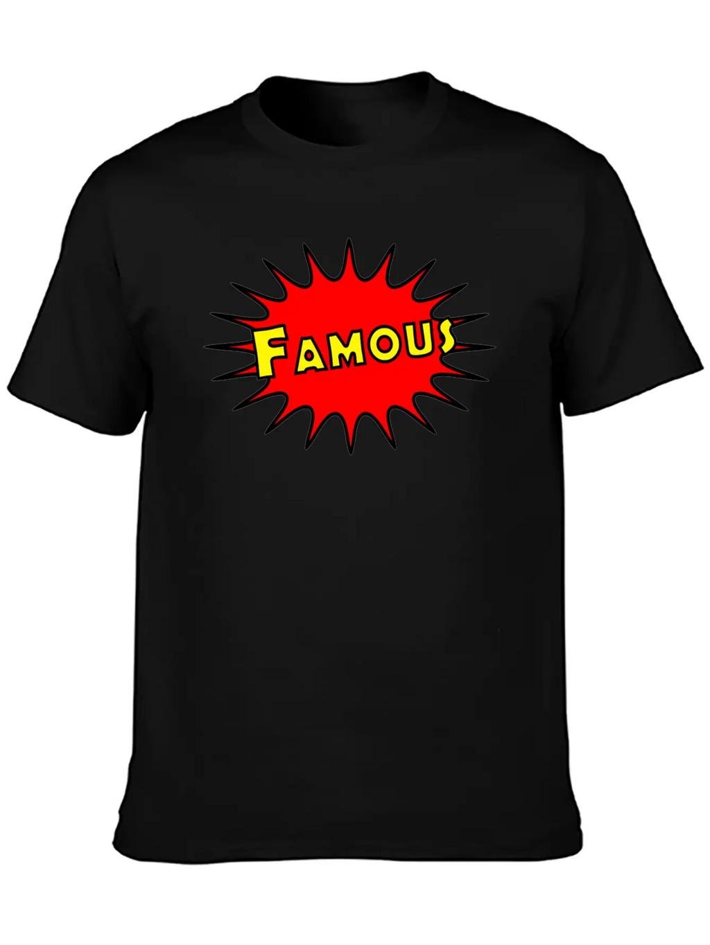 Famous - Comic Breathable Graphic T-Shirt – Perfect For Casual Days
