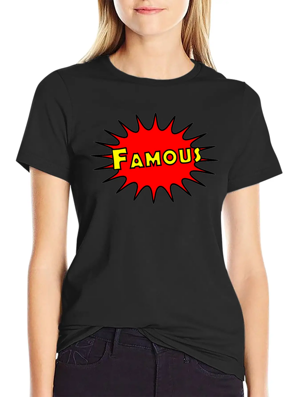 Famous - Comic Breathable Graphic T-Shirt – Perfect For Casual Days