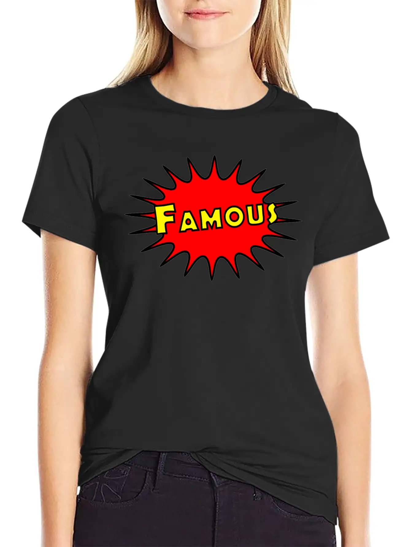Famous - Comic Breathable Graphic T-Shirt – Perfect For Casual Days