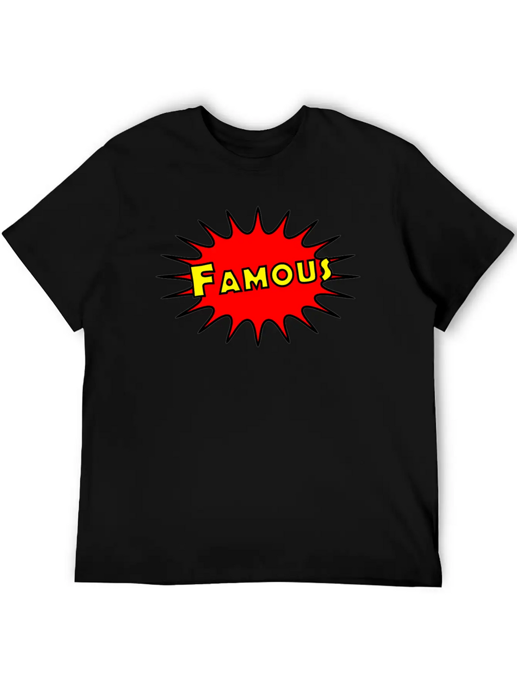 Famous - Comic Breathable Graphic T-Shirt – Perfect For Casual Days
