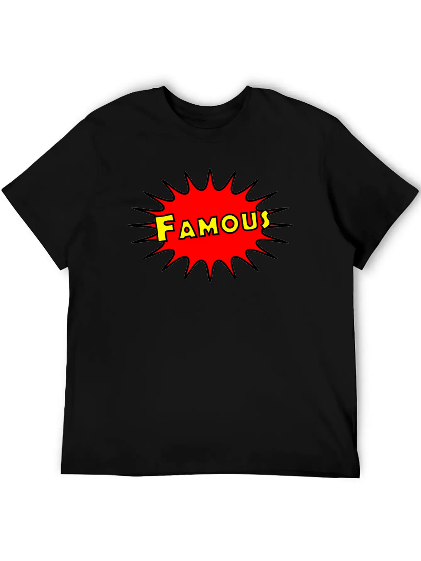 Famous - Comic Breathable Graphic T-Shirt – Perfect For Casual Days