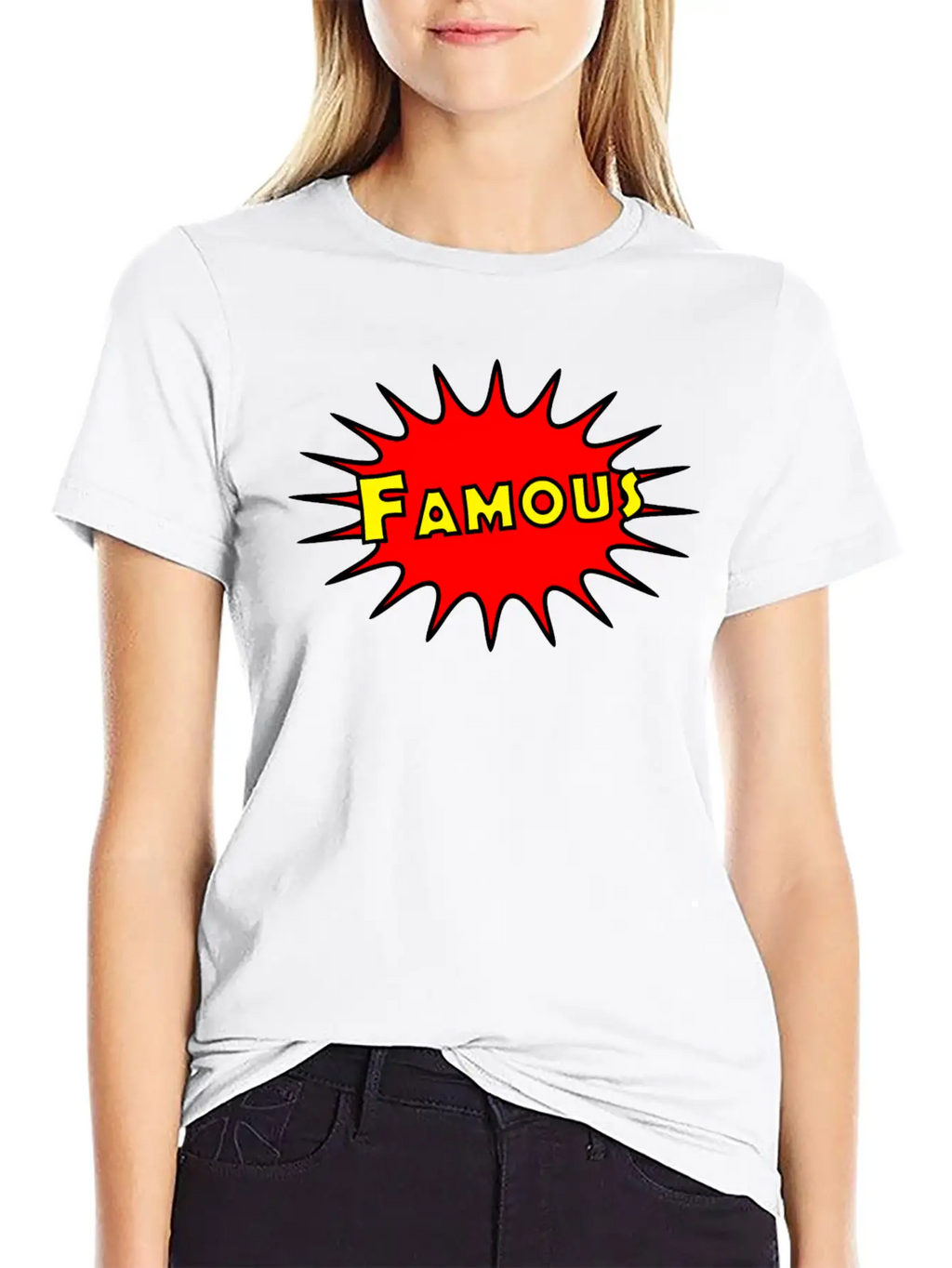 Famous - Comic Breathable Graphic T-Shirt – Perfect For Casual Days
