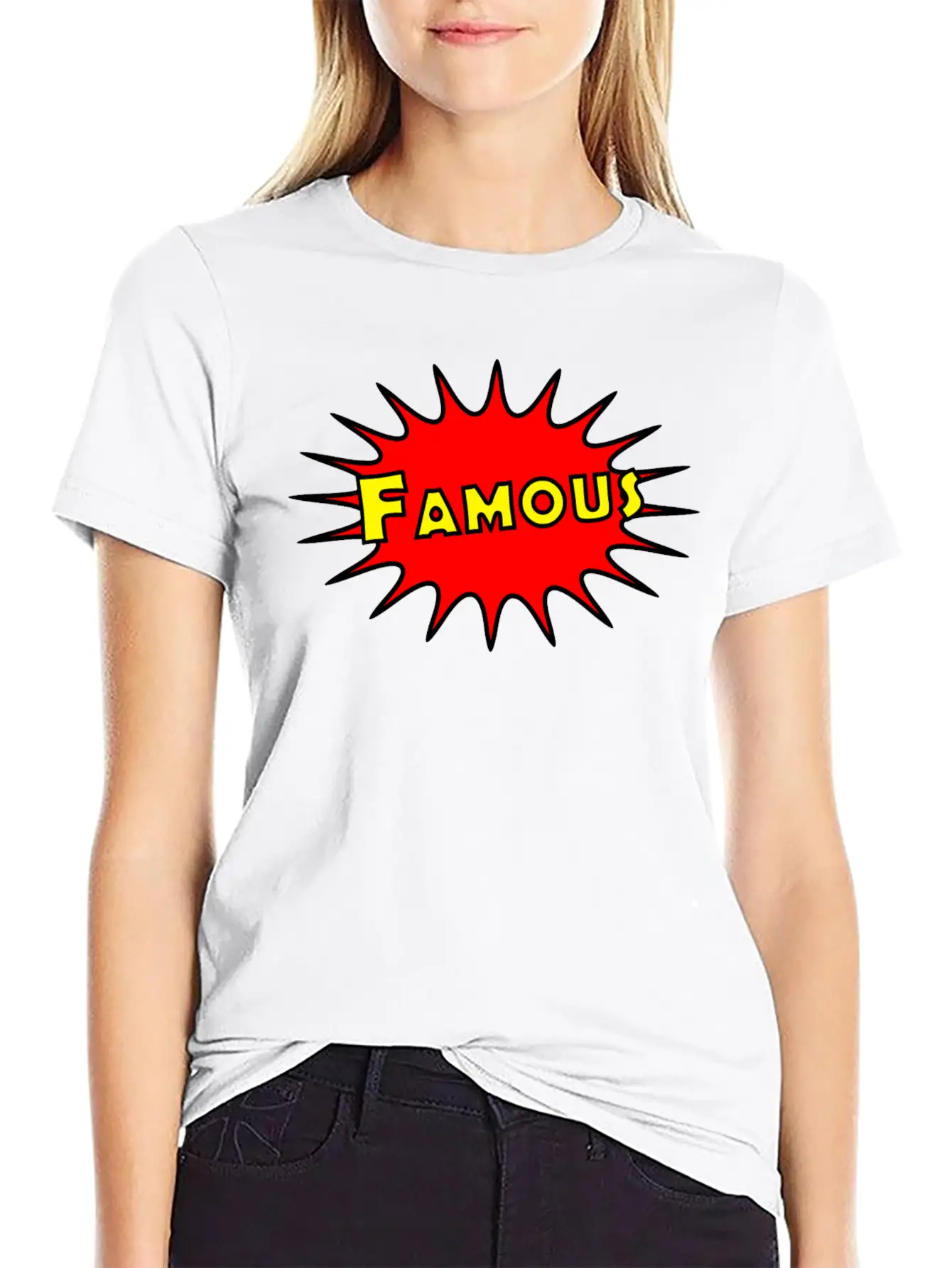 Famous - Comic Breathable Graphic T-Shirt – Perfect For Casual Days