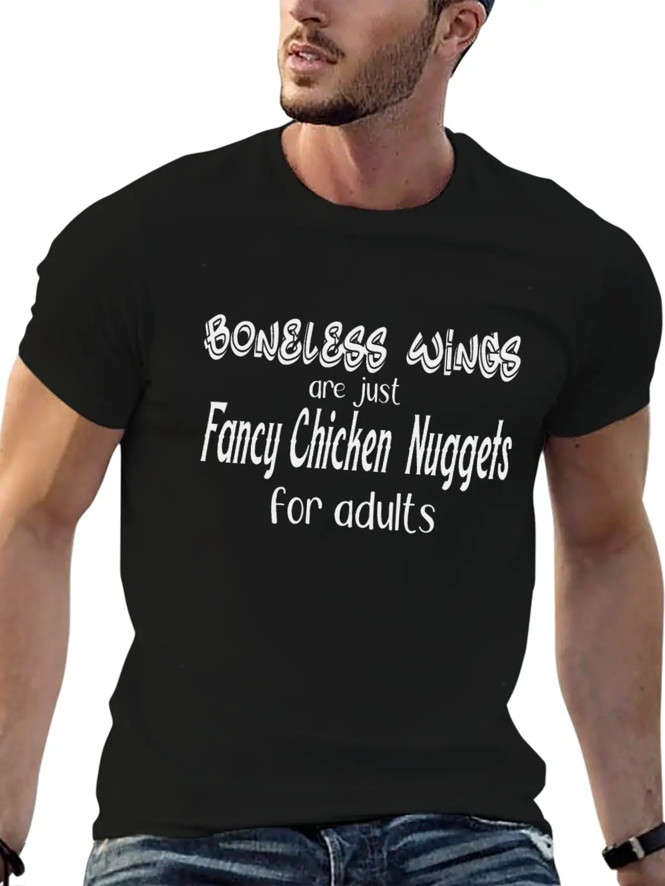 Fancy Chicken Nuggets Classic Cotton Tee – Unisex Comfort For Any Season