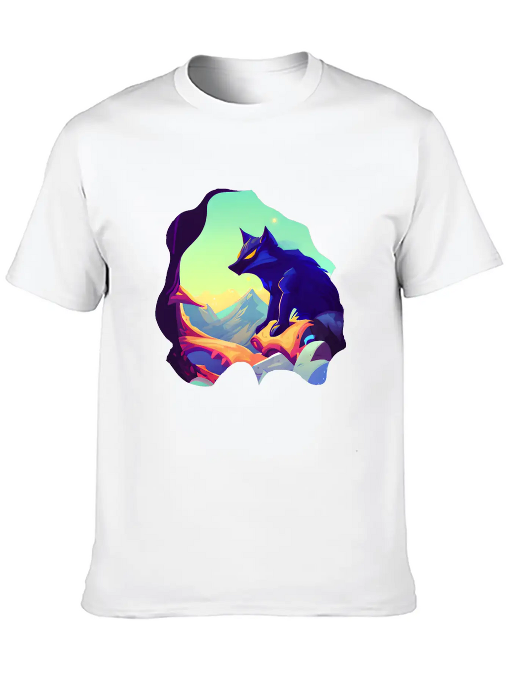 Fantasy Wolf Animal Classic Cotton Tee – Unisex Comfort For Any Season