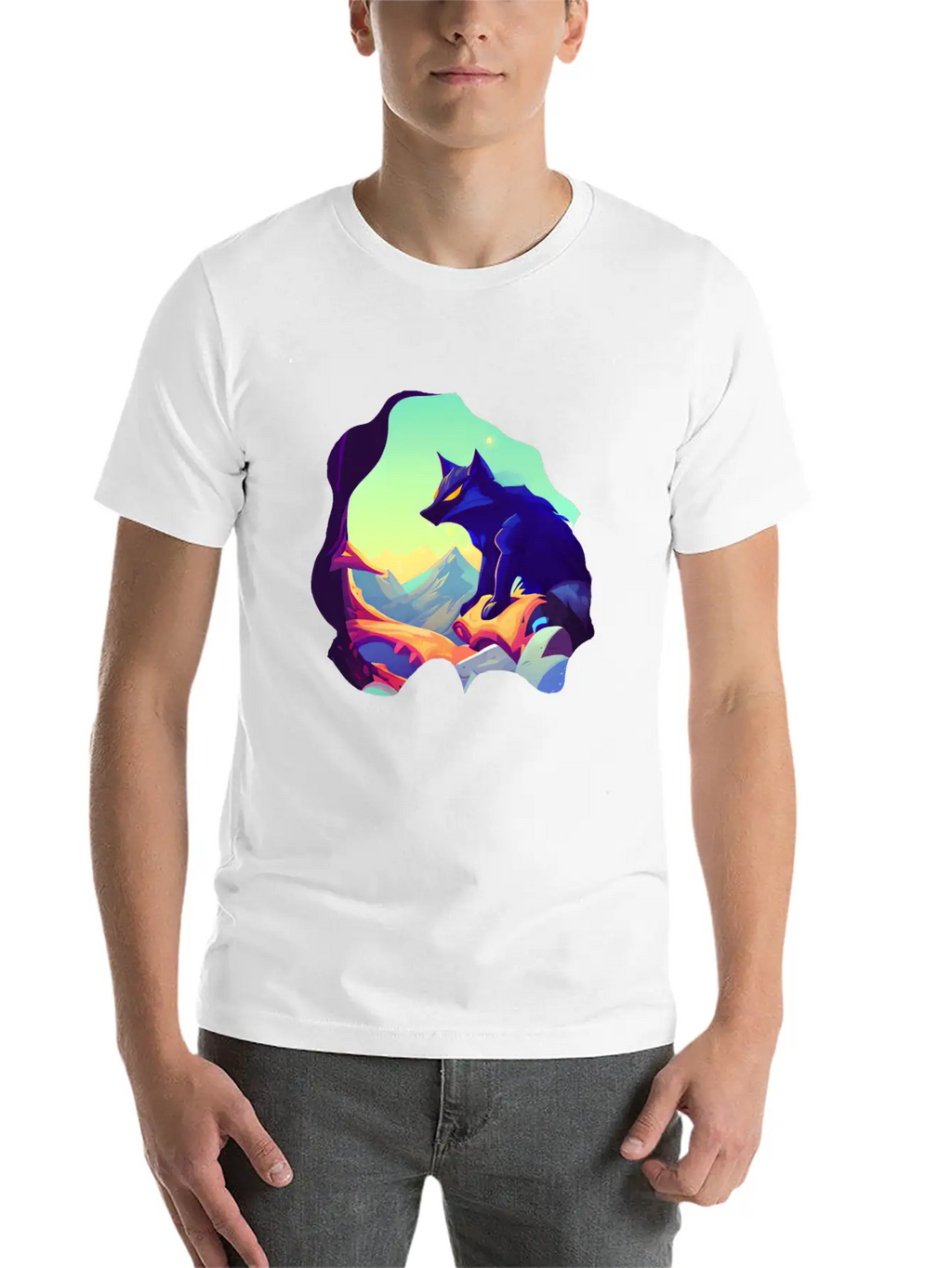 Fantasy Wolf Animal Classic Cotton Tee – Unisex Comfort For Any Season