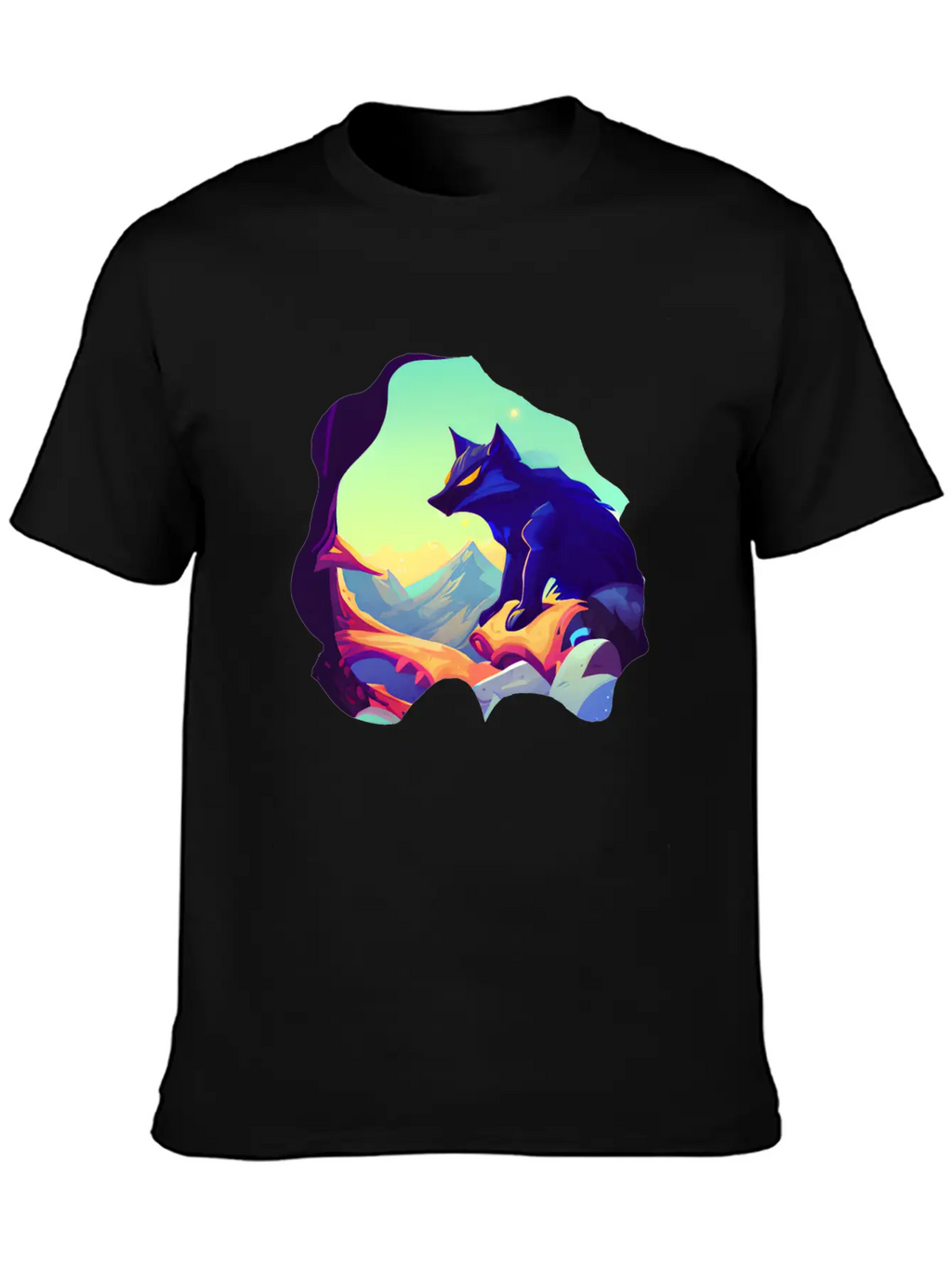Fantasy Wolf Animal Classic Cotton Tee – Unisex Comfort For Any Season