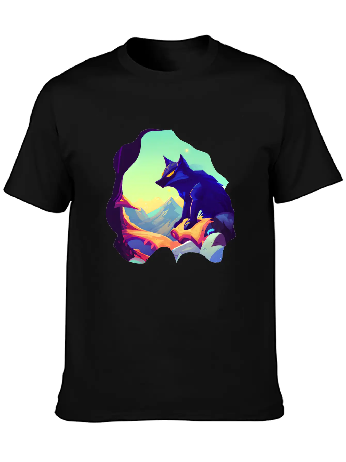 Fantasy Wolf Animal Classic Cotton Tee – Unisex Comfort For Any Season