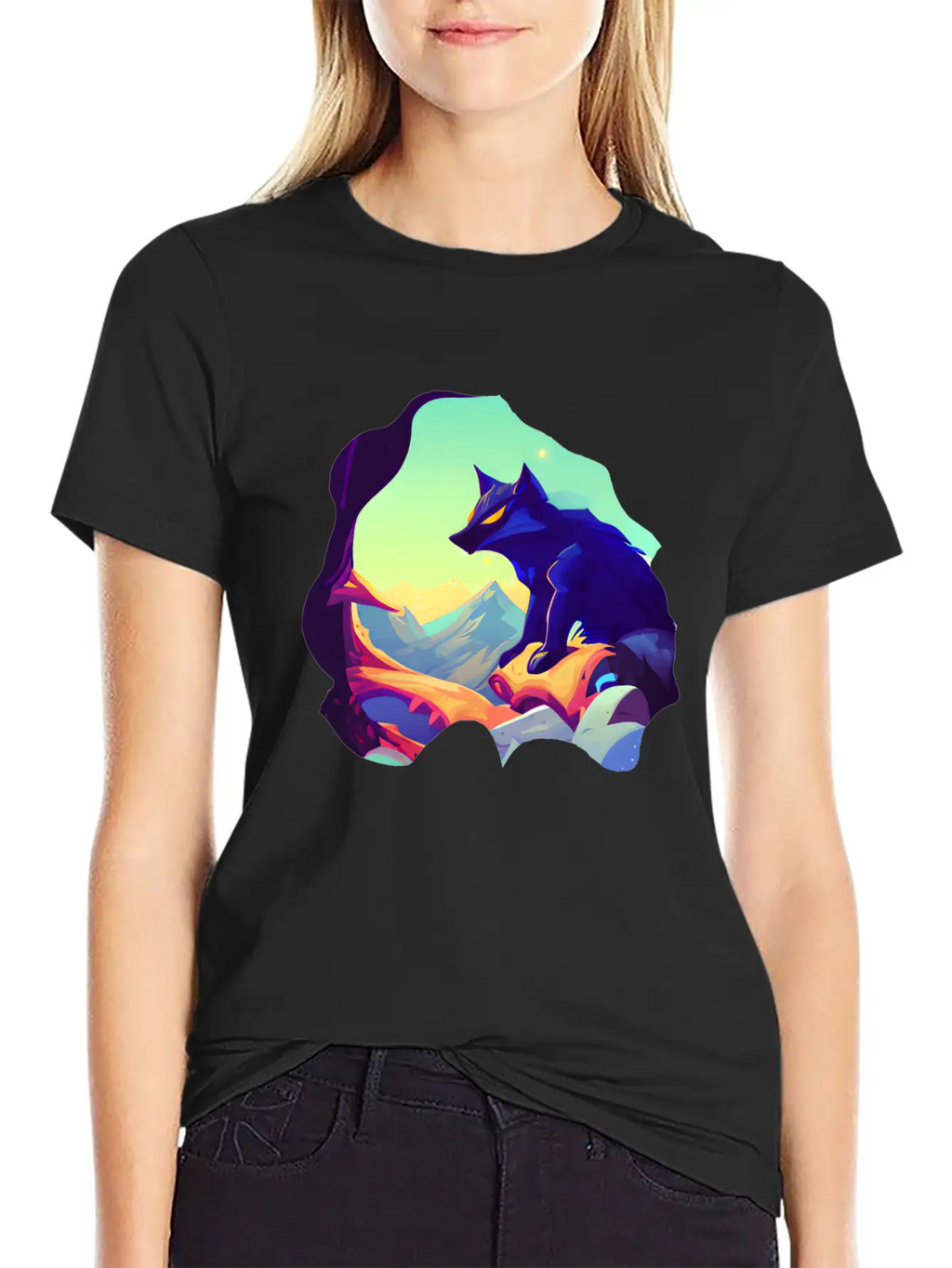 Fantasy Wolf Animal Classic Cotton Tee – Unisex Comfort For Any Season
