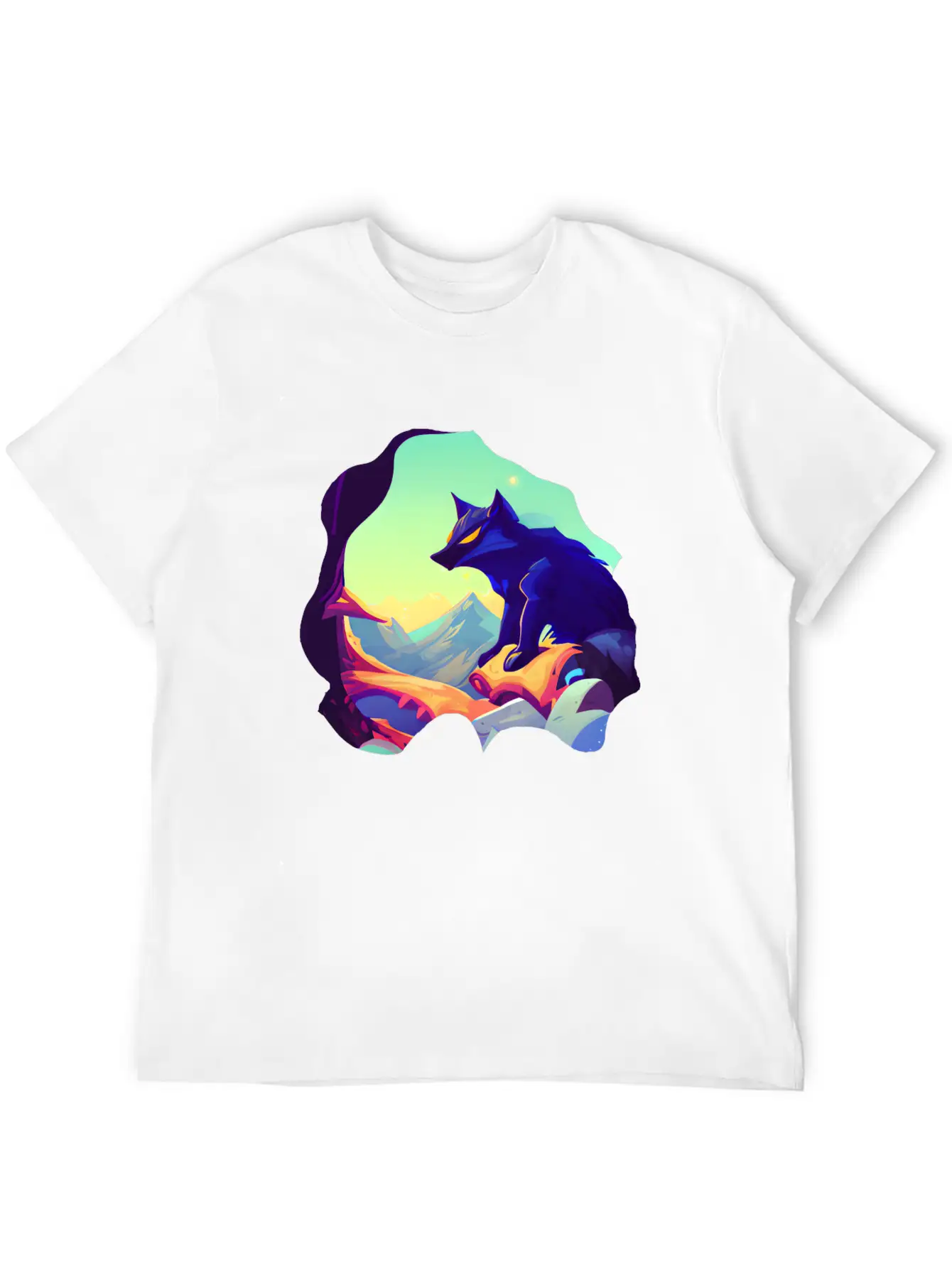Fantasy Wolf Animal Classic Cotton Tee – Unisex Comfort For Any Season