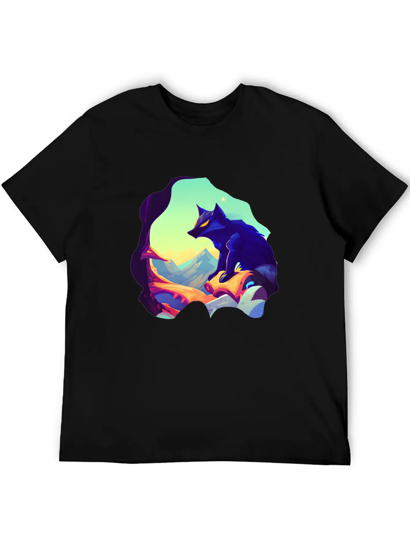 Fantasy Wolf Animal Classic Cotton Tee – Unisex Comfort For Any Season