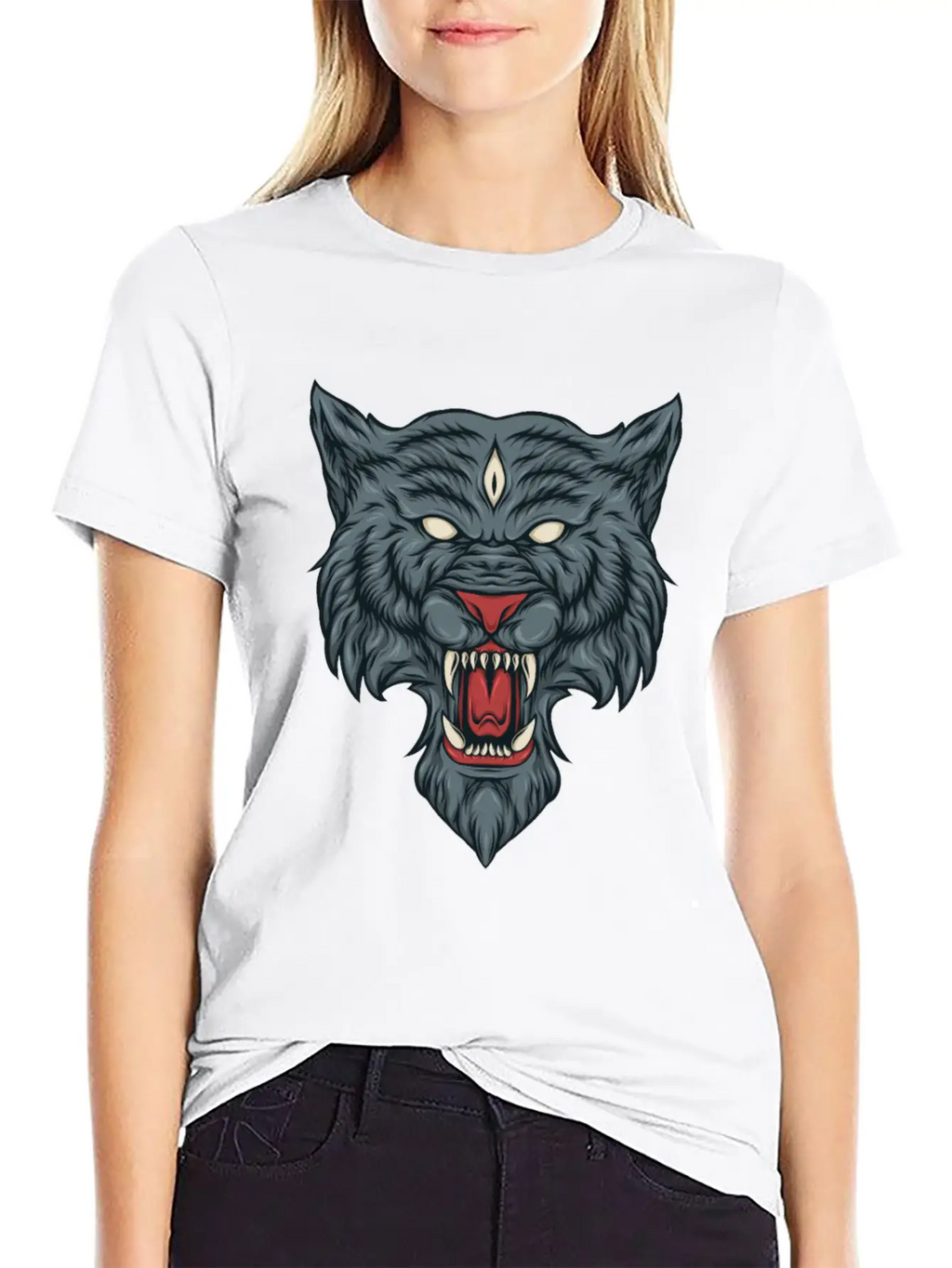 Fantasy Wolf Essential Cotton Tee For Daily Outfits – Unisex Style
