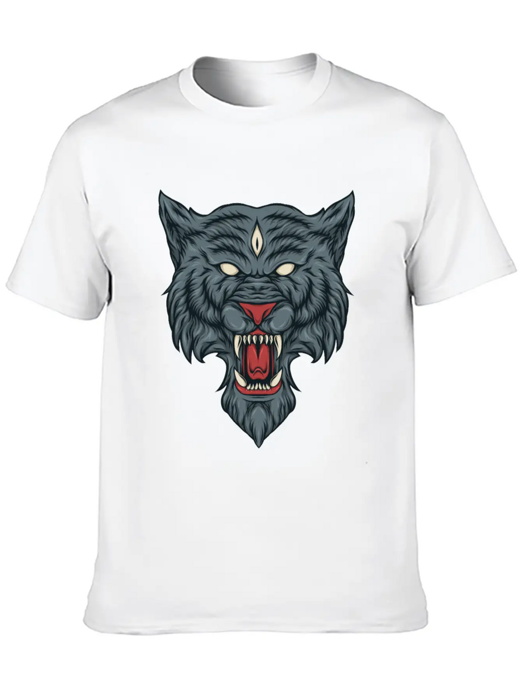 Fantasy Wolf Essential Cotton Tee For Daily Outfits – Unisex Style