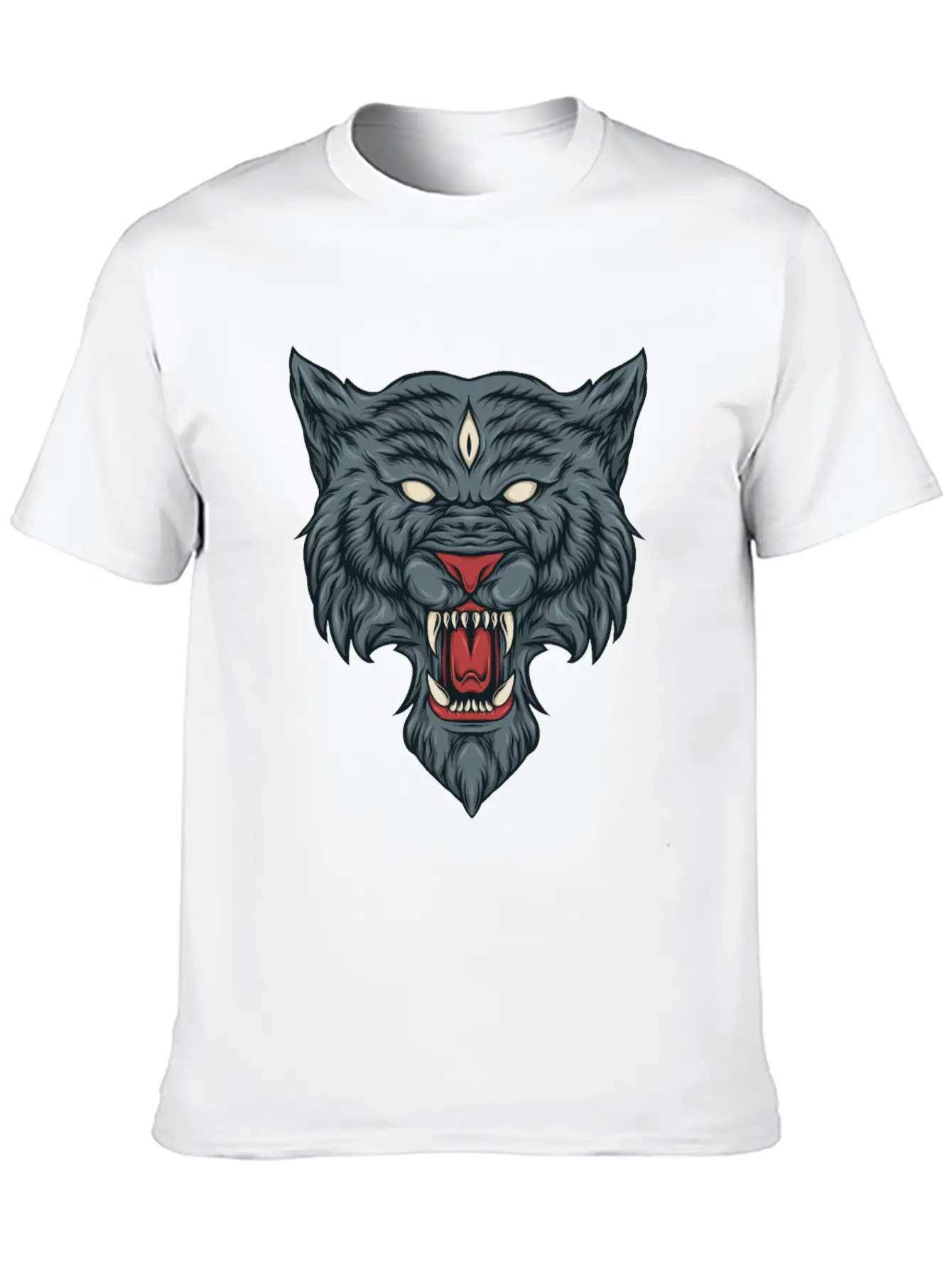 Fantasy Wolf Essential Cotton Tee For Daily Outfits – Unisex Style