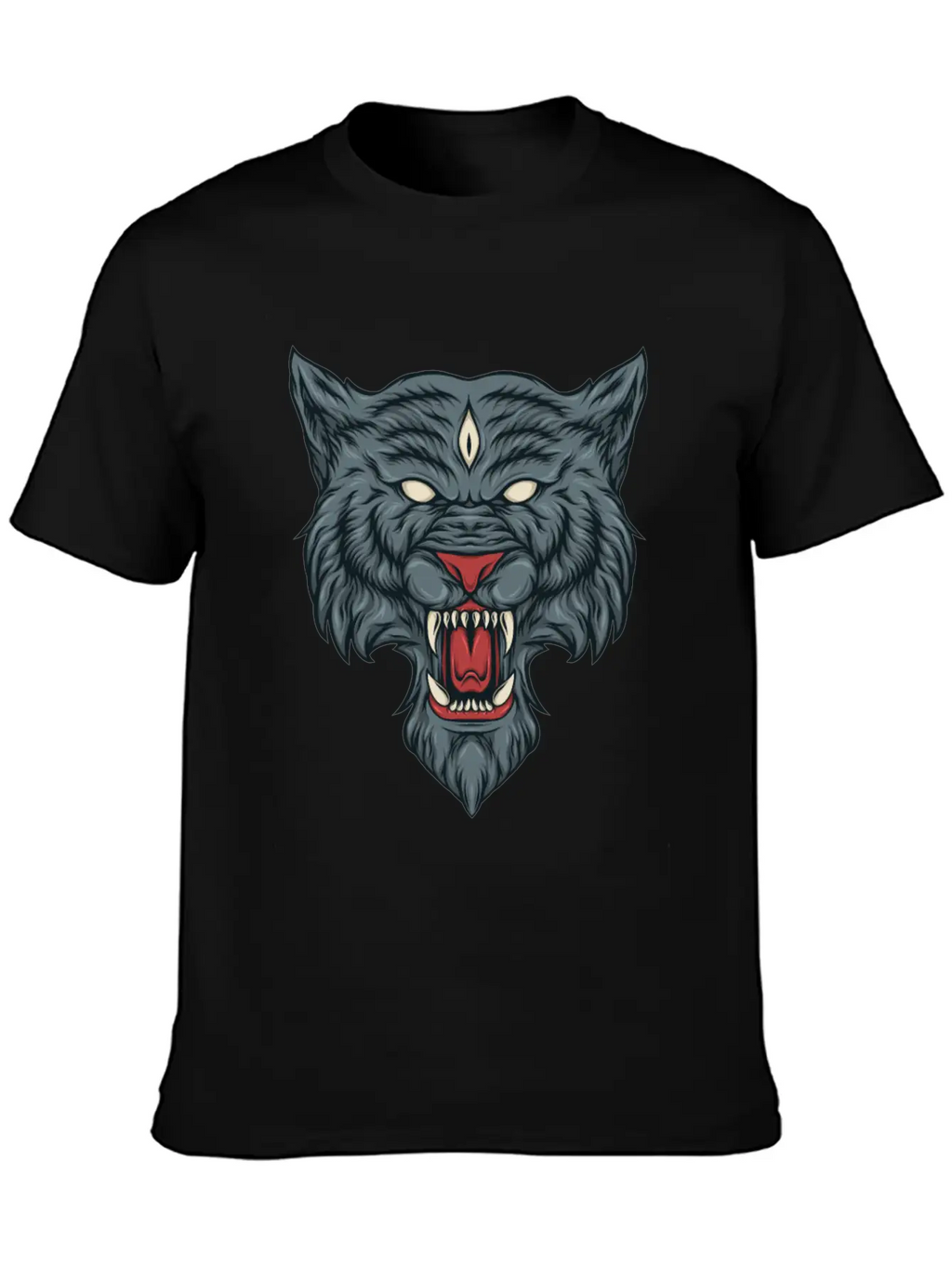 Fantasy Wolf Essential Cotton Tee For Daily Outfits – Unisex Style