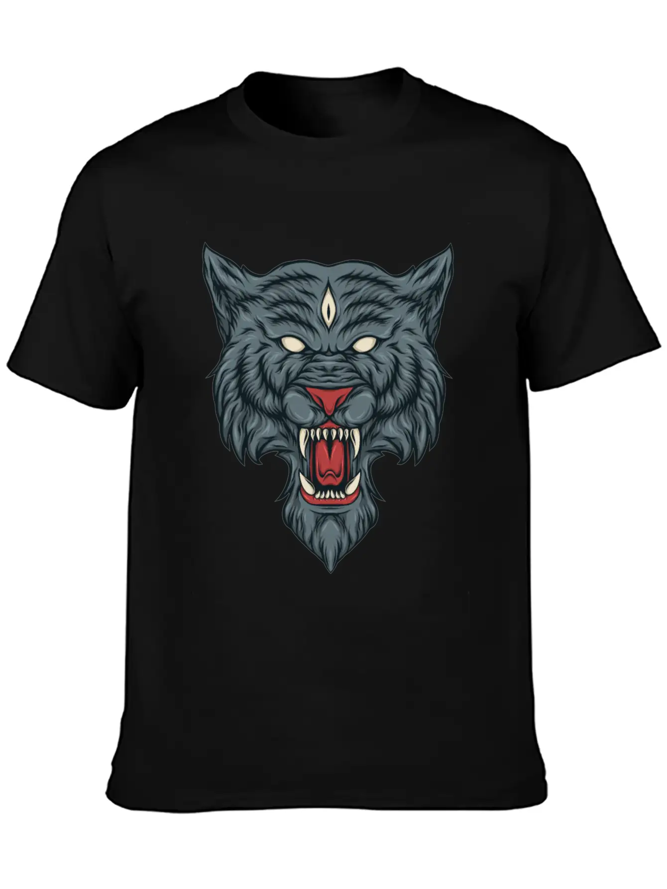 Fantasy Wolf Essential Cotton Tee For Daily Outfits – Unisex Style