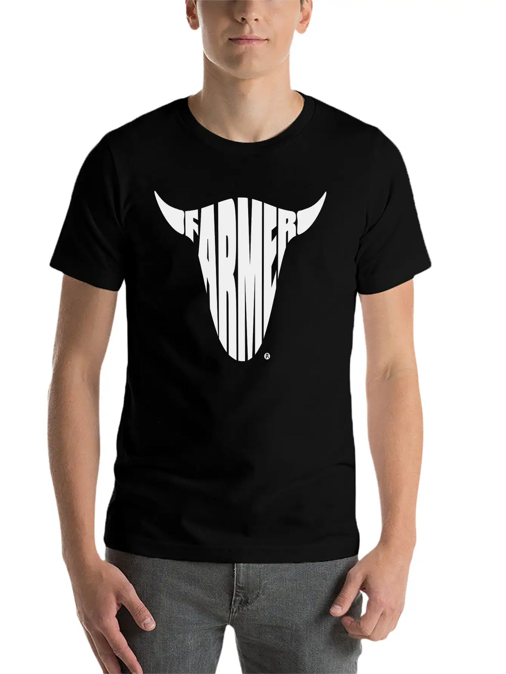 Farmer Farming Bull Skull Shirt Basic Graphic T-Shirt – Daily Comfort In Soft Cotton