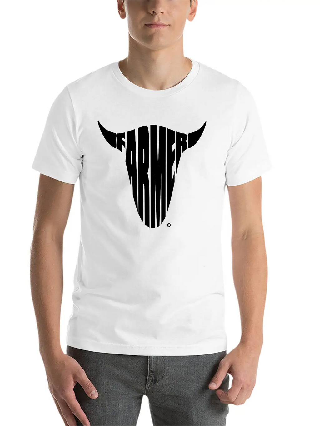 Farmer Farming Bull Skull Shirt Basic Graphic T-Shirt – Daily Comfort In Soft Cotton