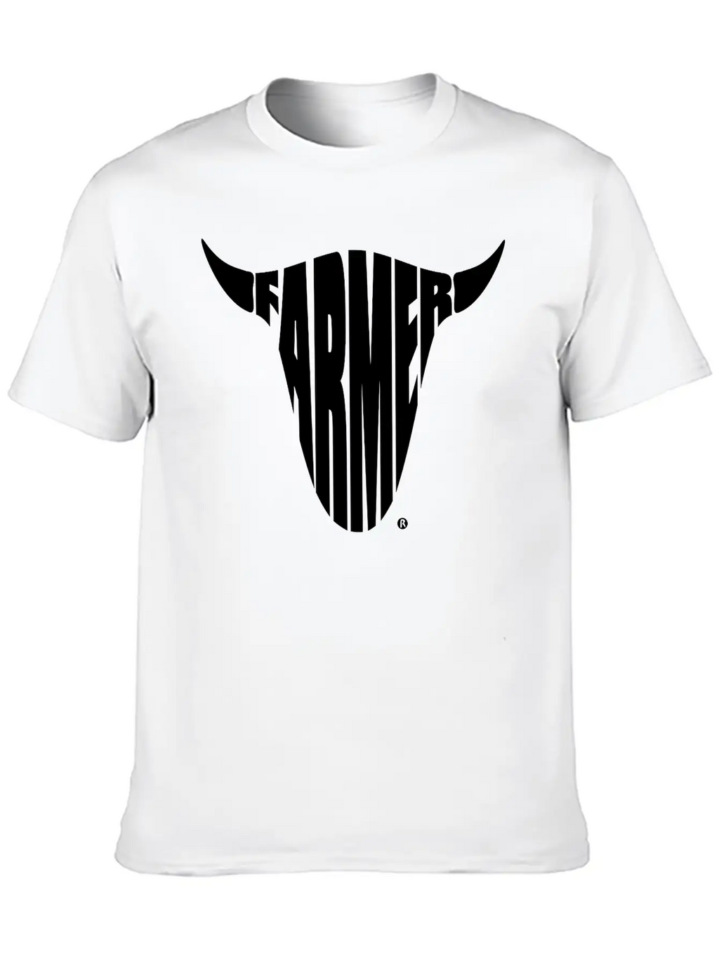Farmer Farming Bull Skull Shirt Basic Graphic T-Shirt – Daily Comfort In Soft Cotton