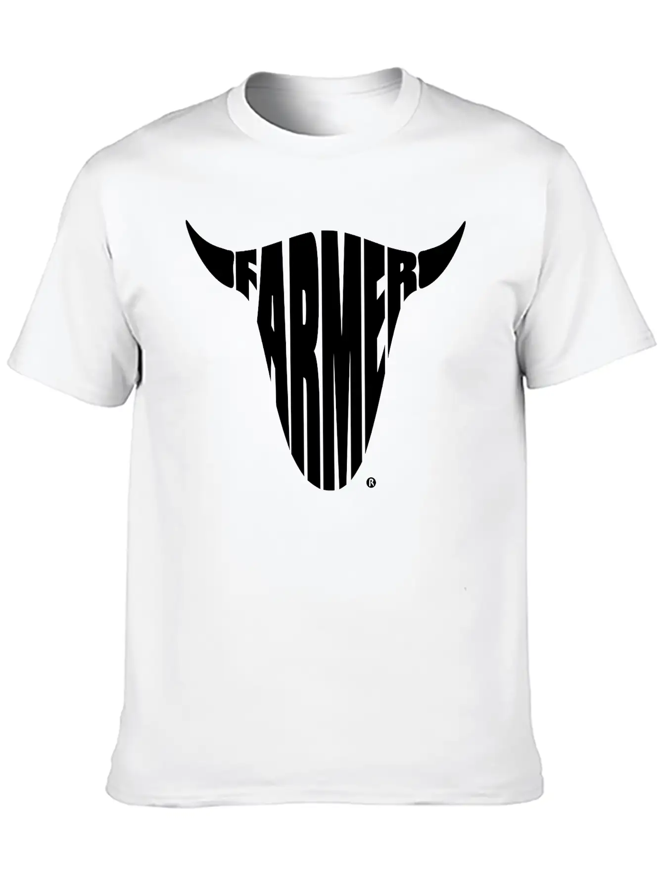 Farmer Farming Bull Skull Shirt Basic Graphic T-Shirt – Daily Comfort In Soft Cotton