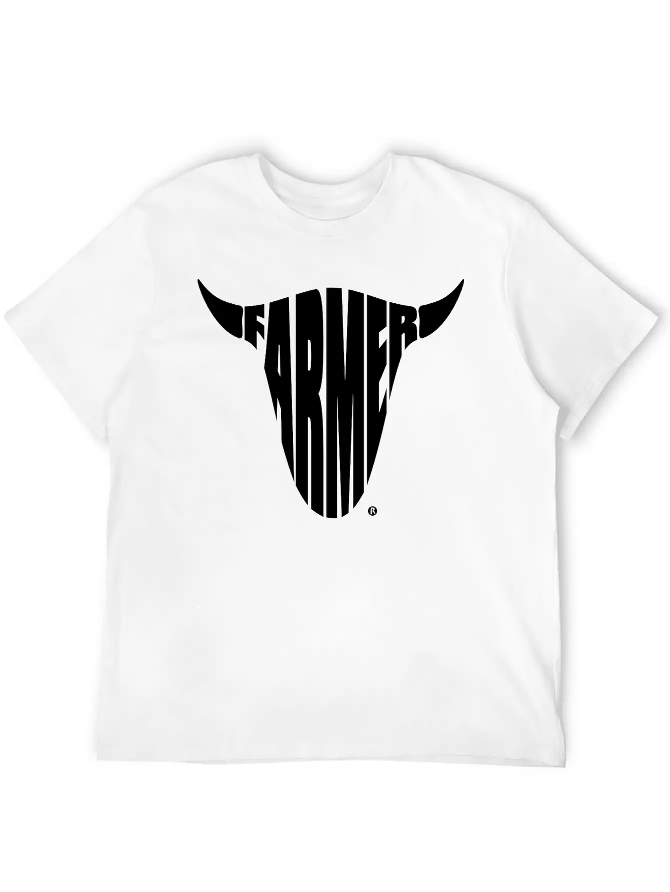 Farmer Farming Bull Skull Shirt Basic Graphic T-Shirt – Daily Comfort In Soft Cotton