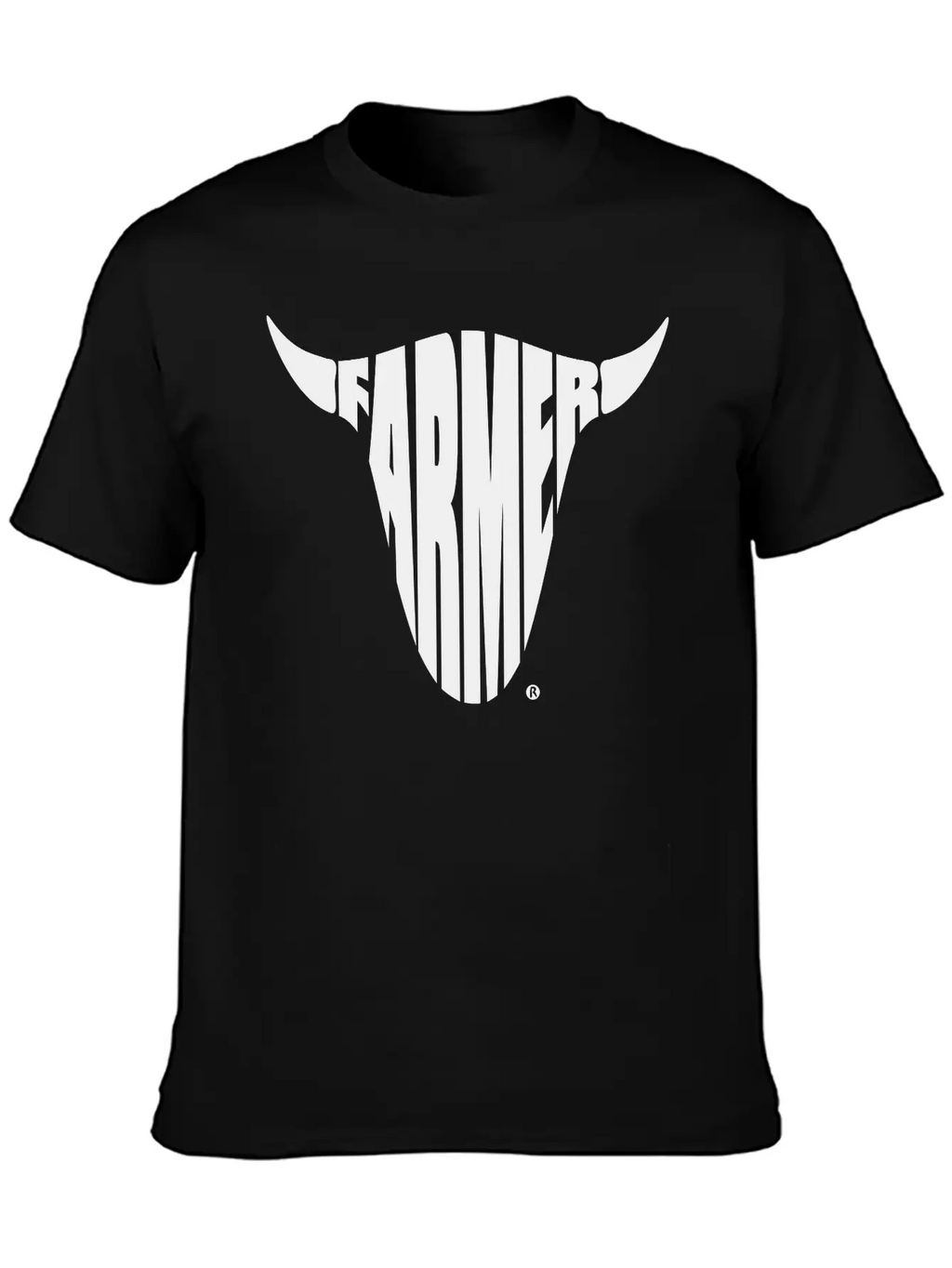 Farmer Farming Bull Skull Shirt Basic Graphic T-Shirt – Daily Comfort In Soft Cotton